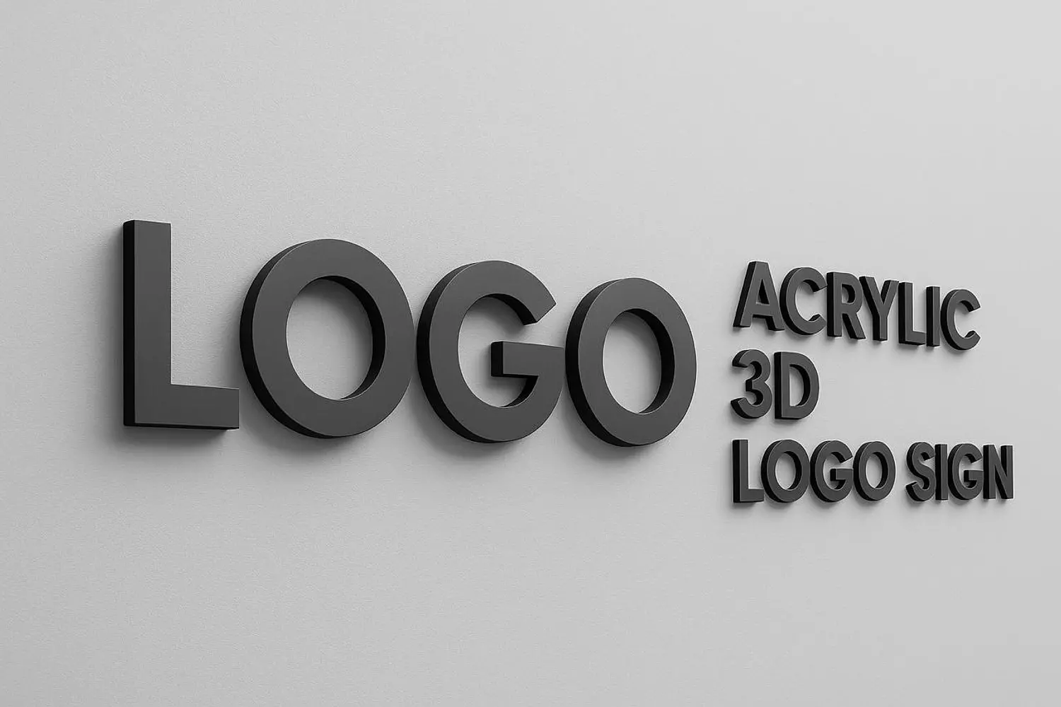 Acrylic 3D logo sign image