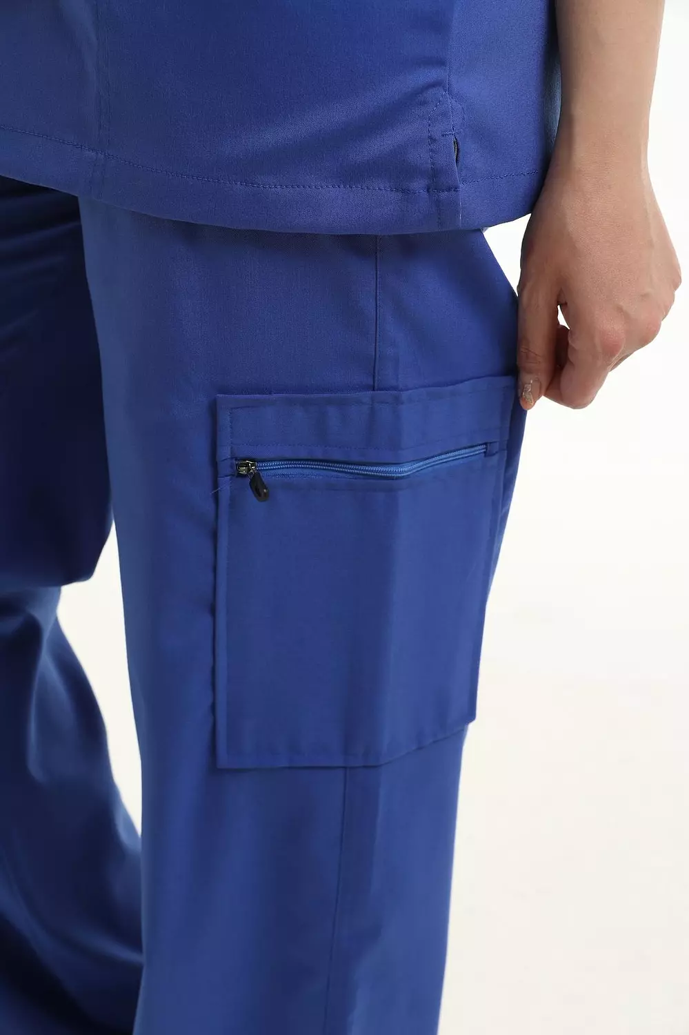 Blue Polo Scrub 11
