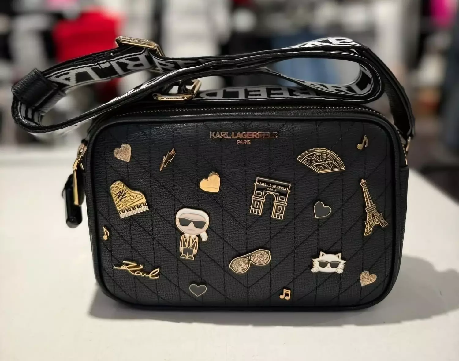KARL Lagerfeld Paris pin Details crossbody image