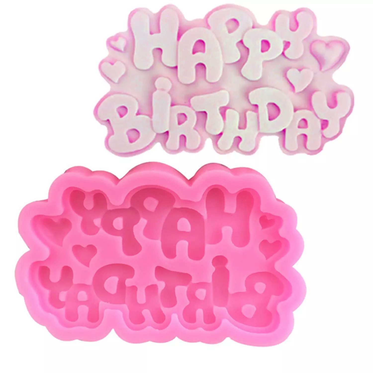 Happy Birthday silicone mold 3
