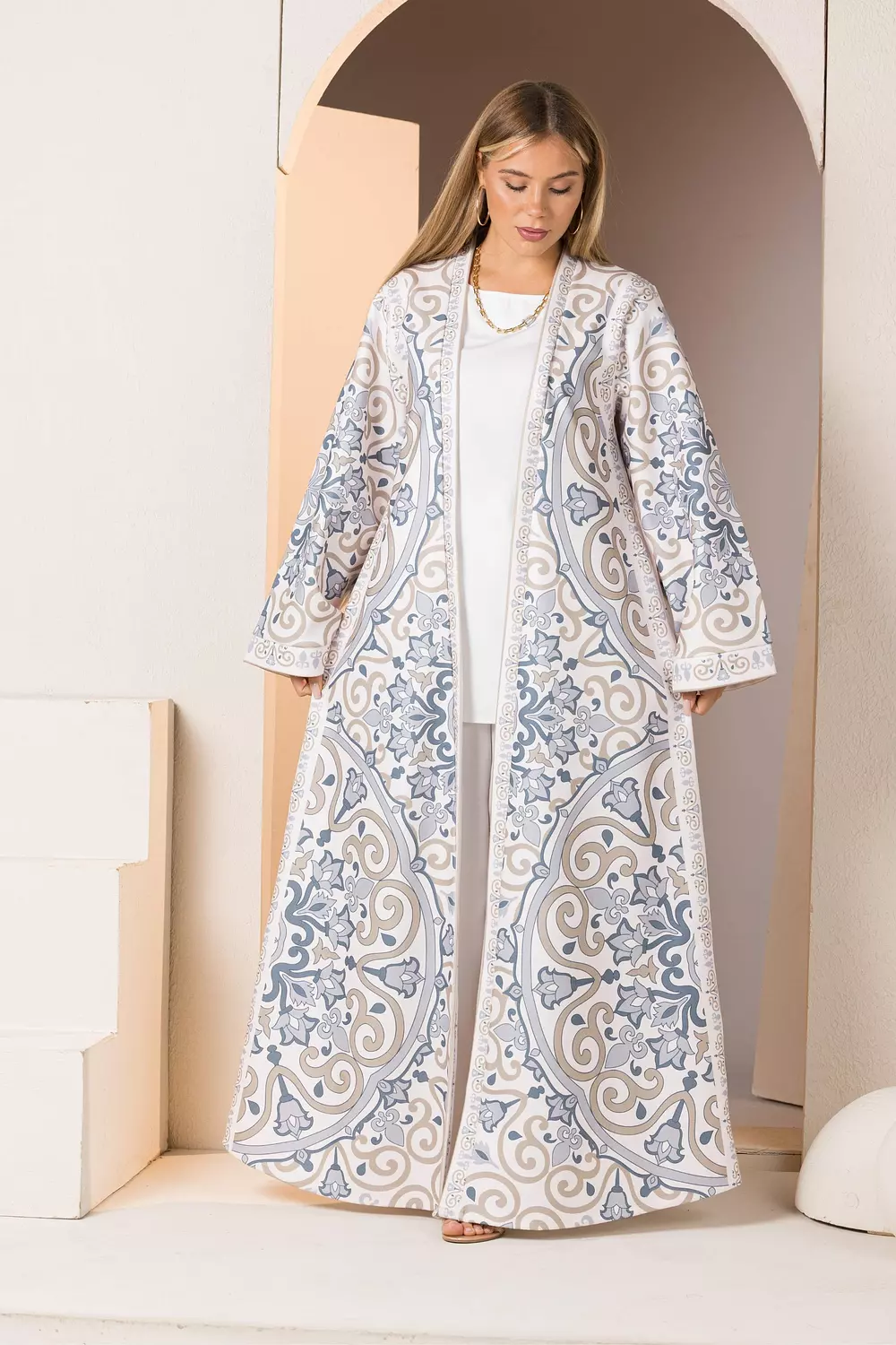 Ivory magic cardigan / kaftan hover image