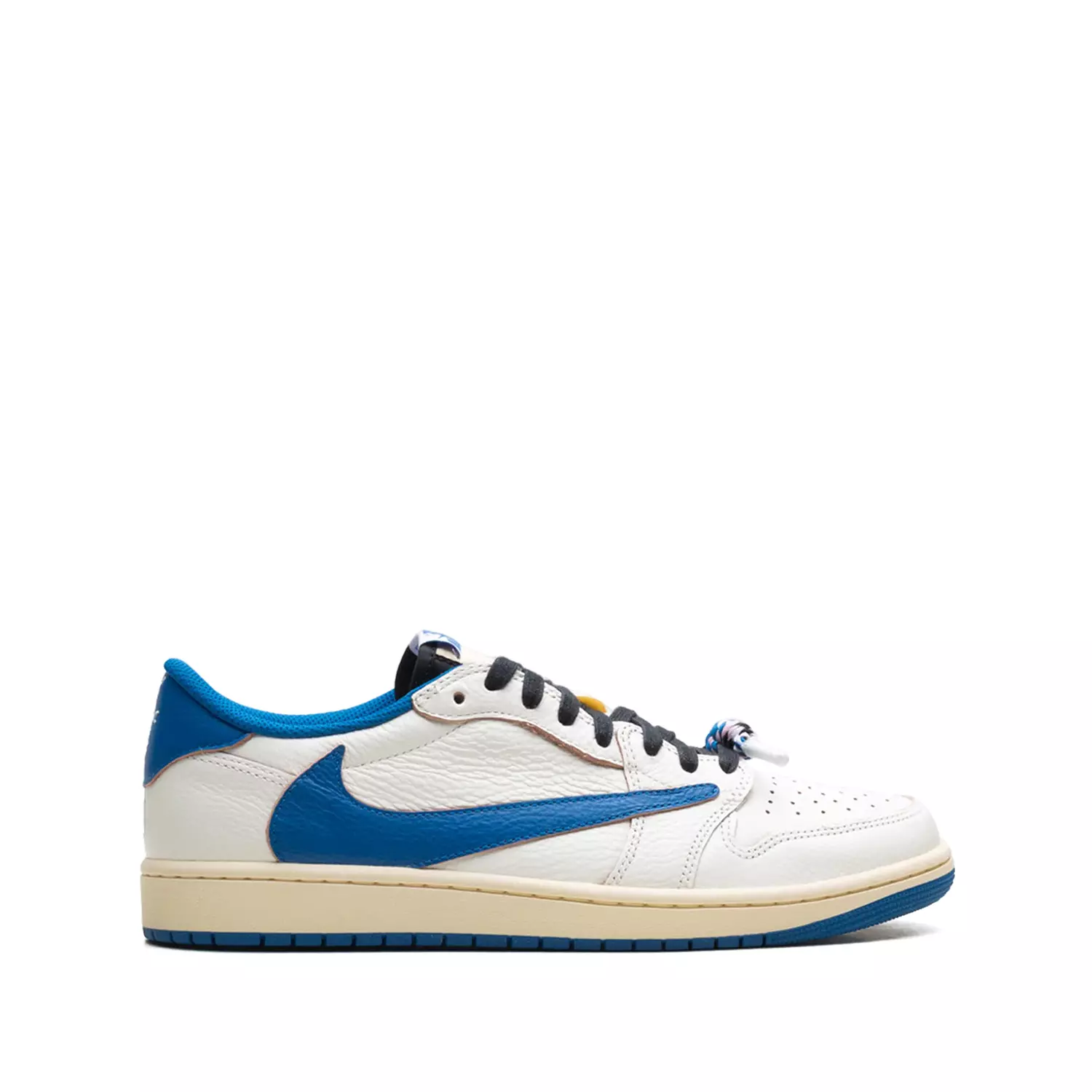 Nike Air Jordan 1 Low OG SP Travis Scott x Fragment in a white image