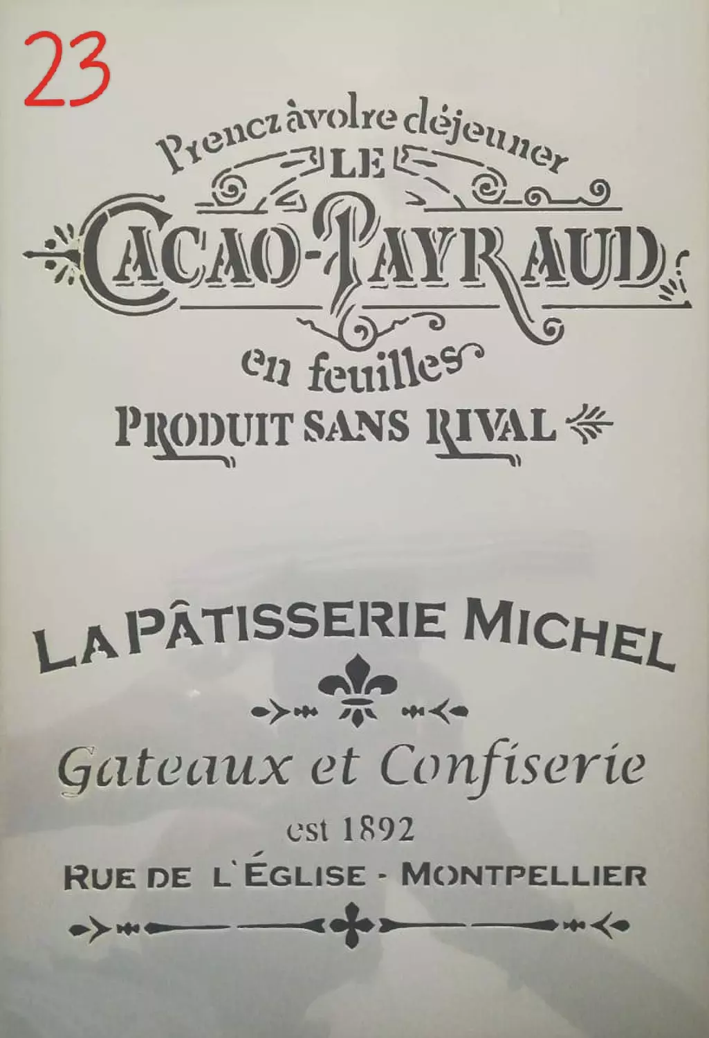 استنسل مفرغ (اشكال مختلفة) Stencils(Different forms) A4 5