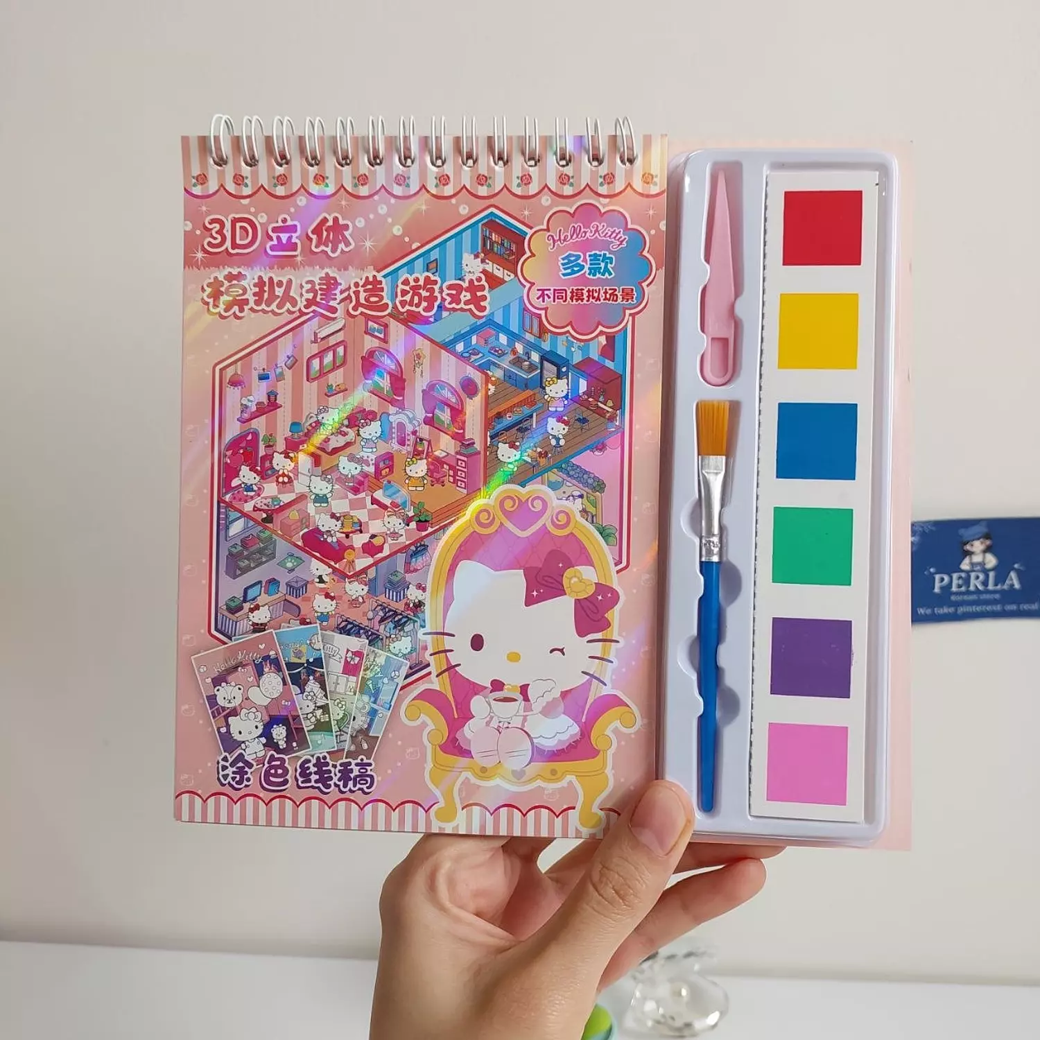 Stickers + Colored Book  image