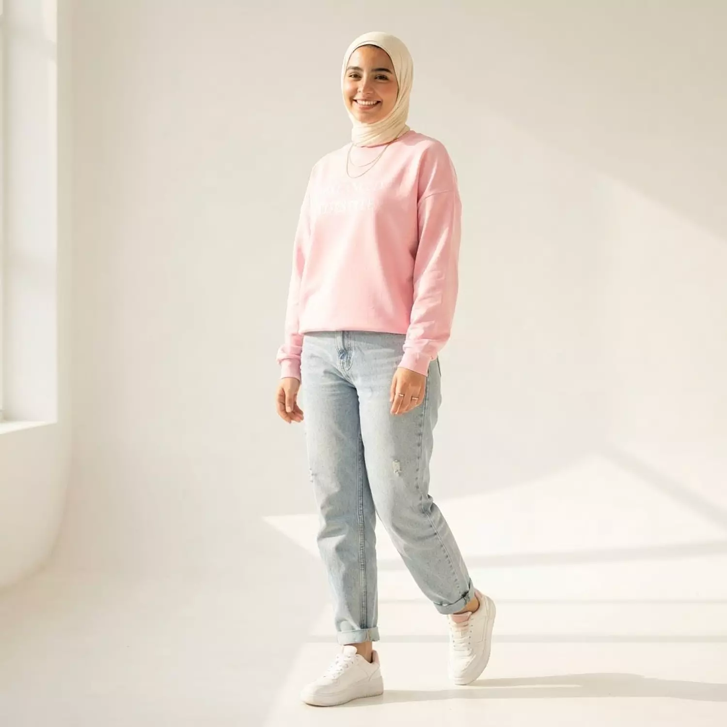 Printed Crewneck Sweatshirt image