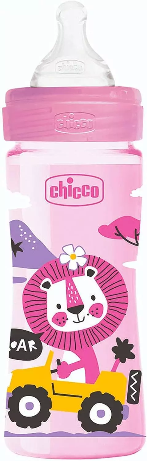 CHICCO WELL-BEING FEEDING BOTTLE 250 ML +2M PINK 5