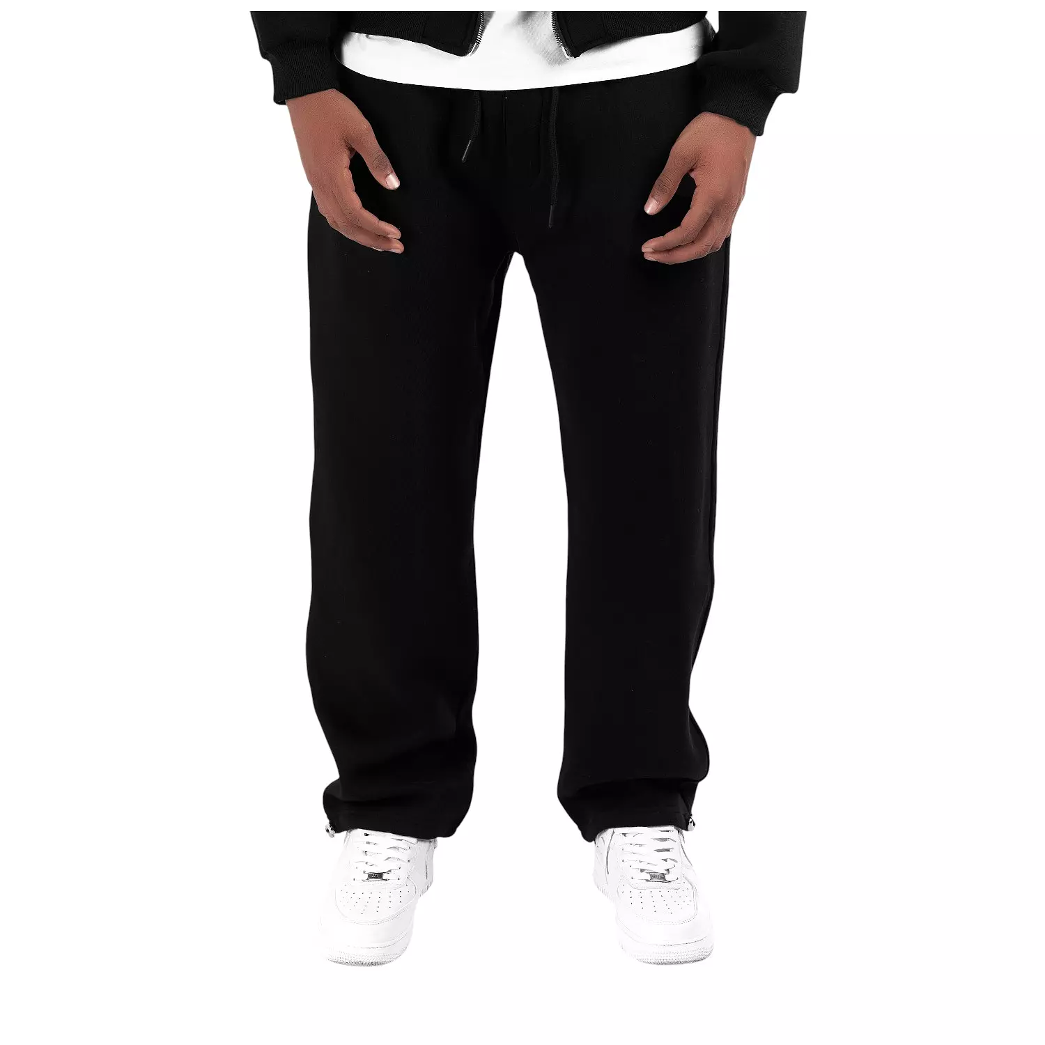 cotton wide leg winter sweatpants  image