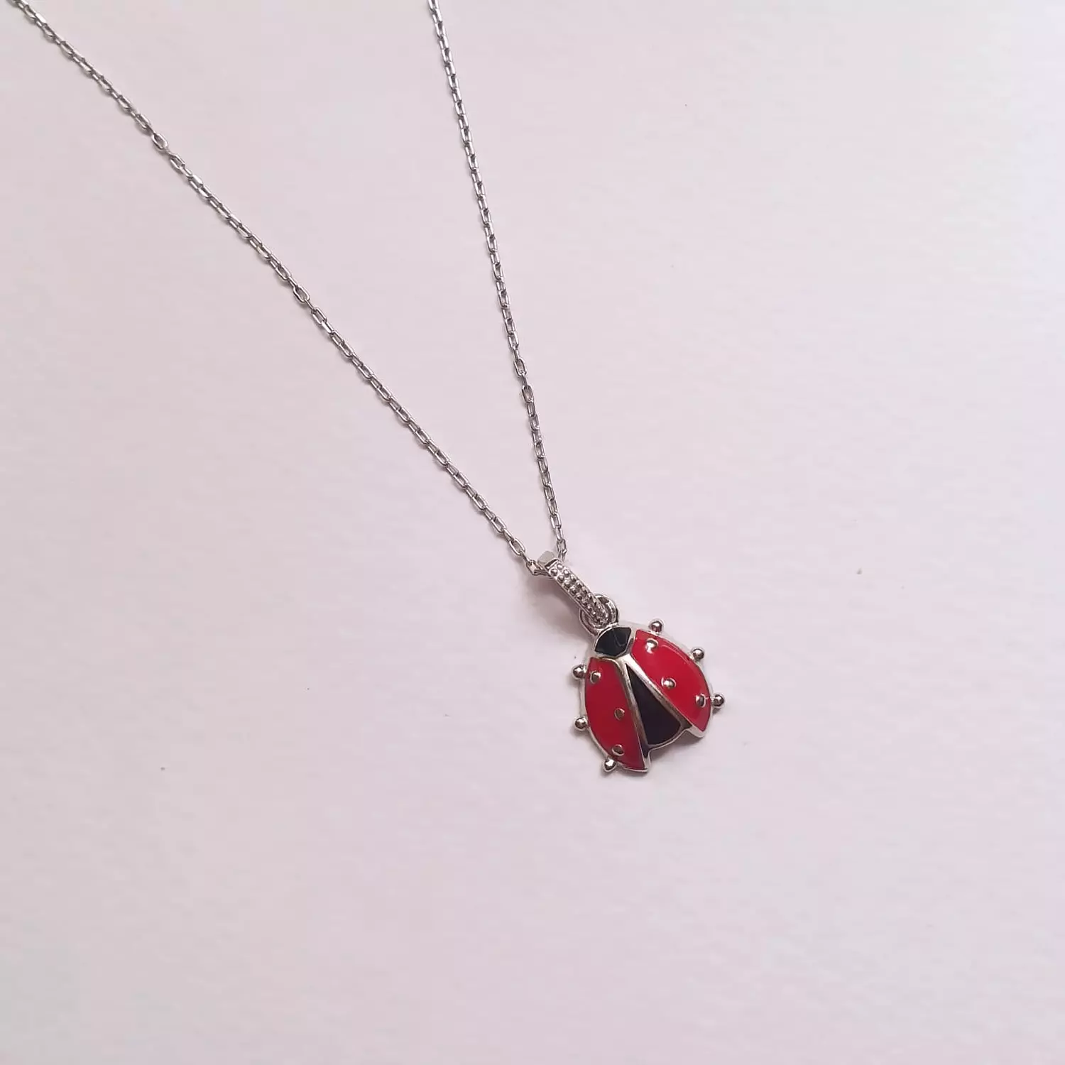 Lady bug necklace  1