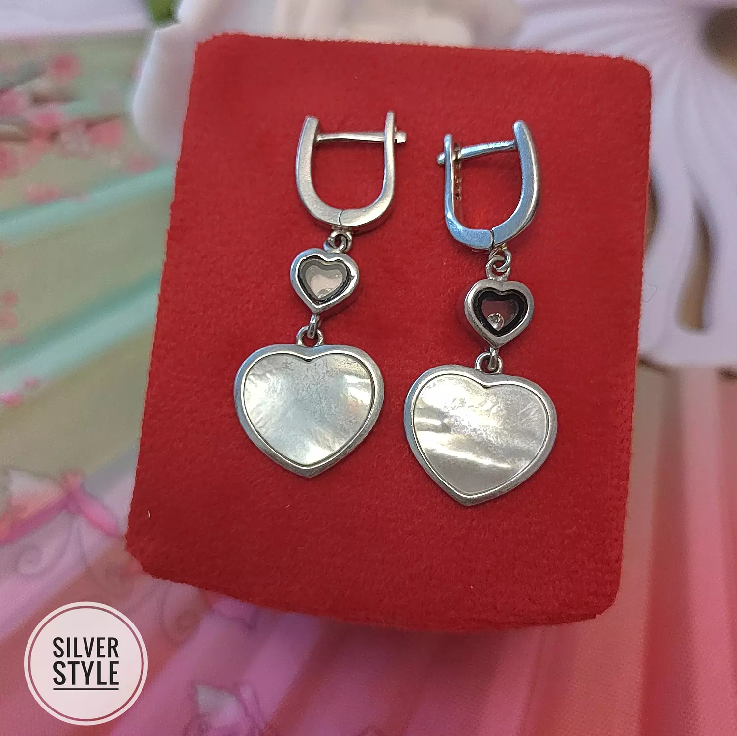 Drop Heart Earrings  image
