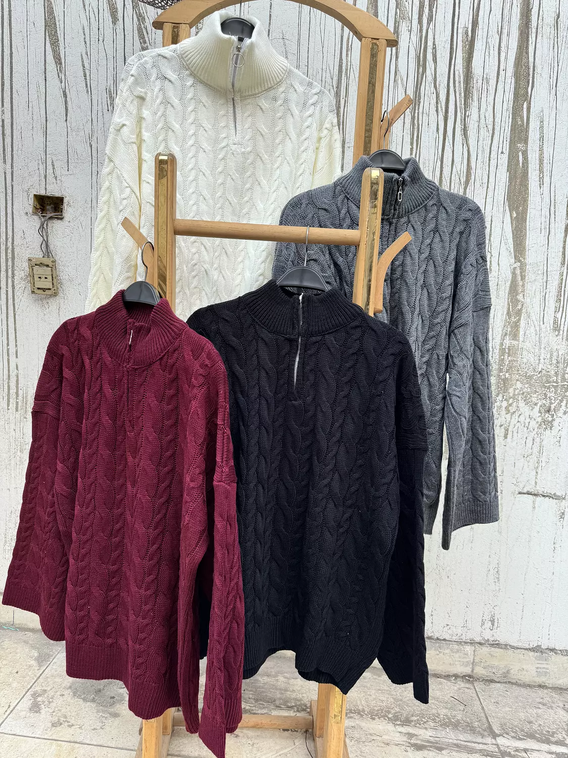 Quarter zip up pullover 1