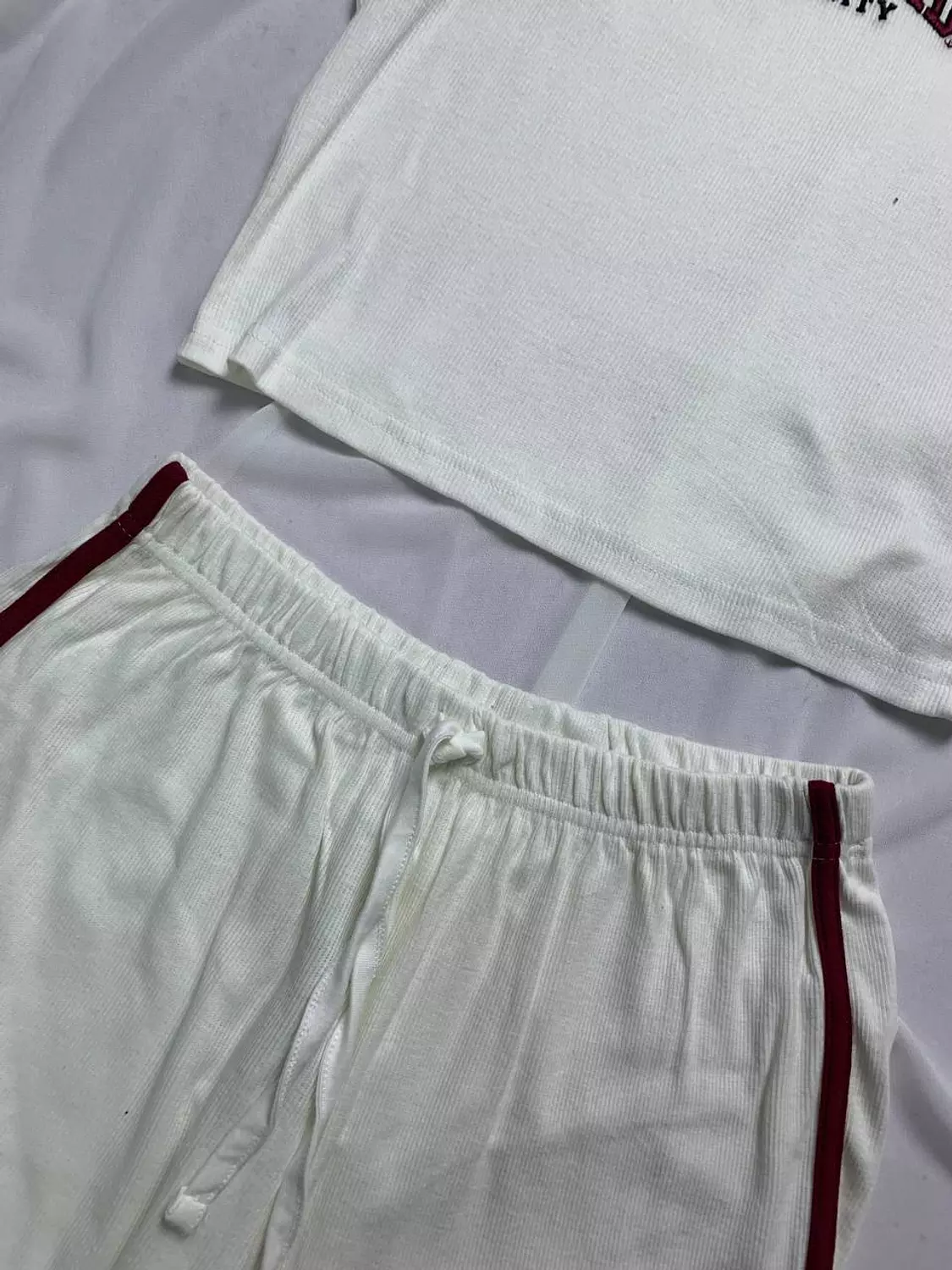 Cozy pure cotton pj set from Primark uk hover image
