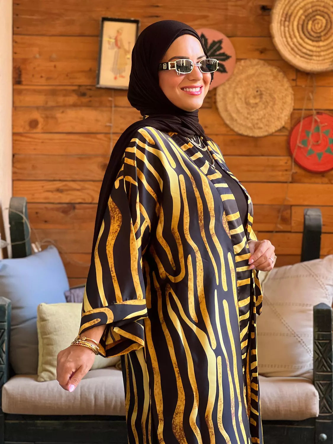 Zibra kimono - Yellow and Black 2