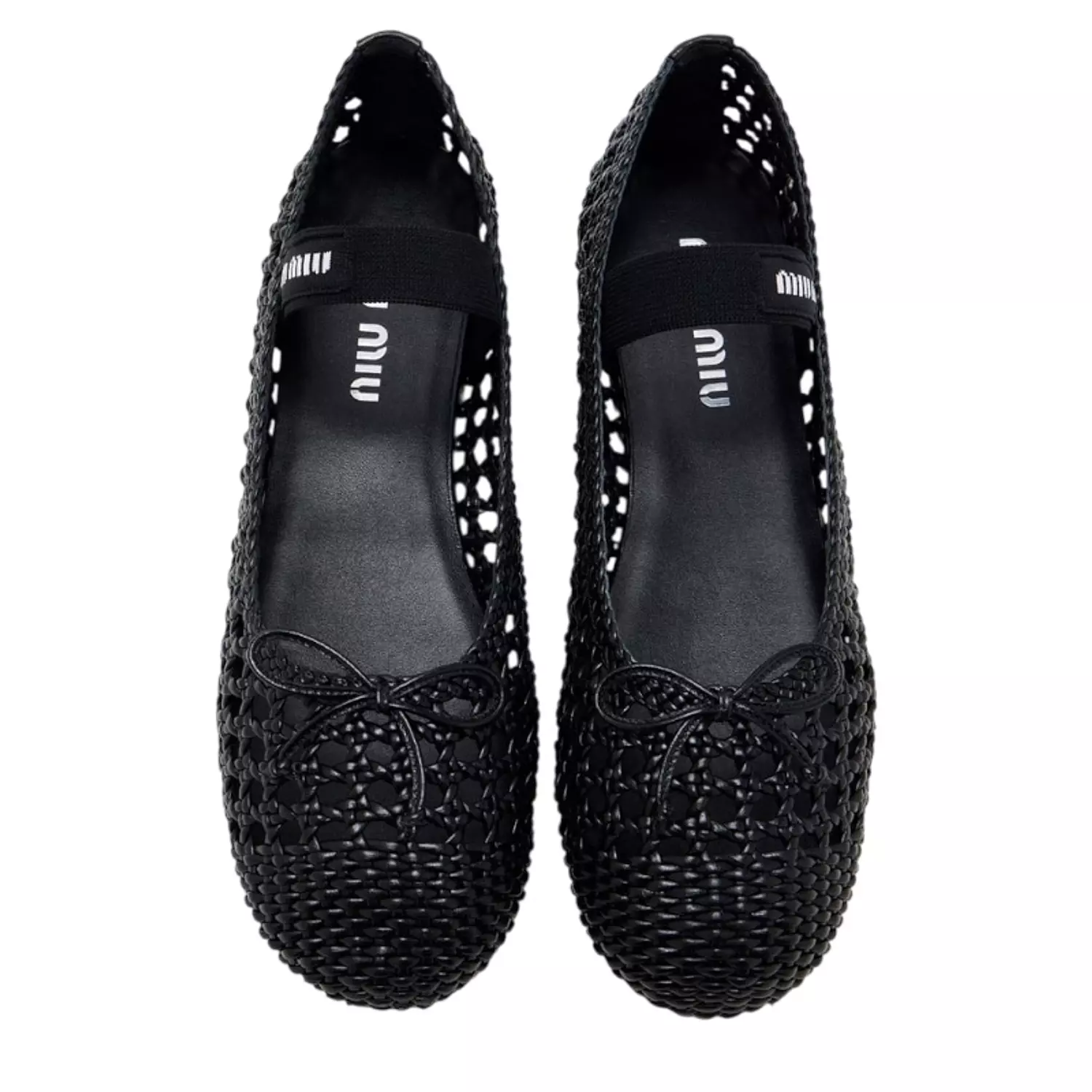 Miu Miu Woven nappa leather ballerinas for Women 3
