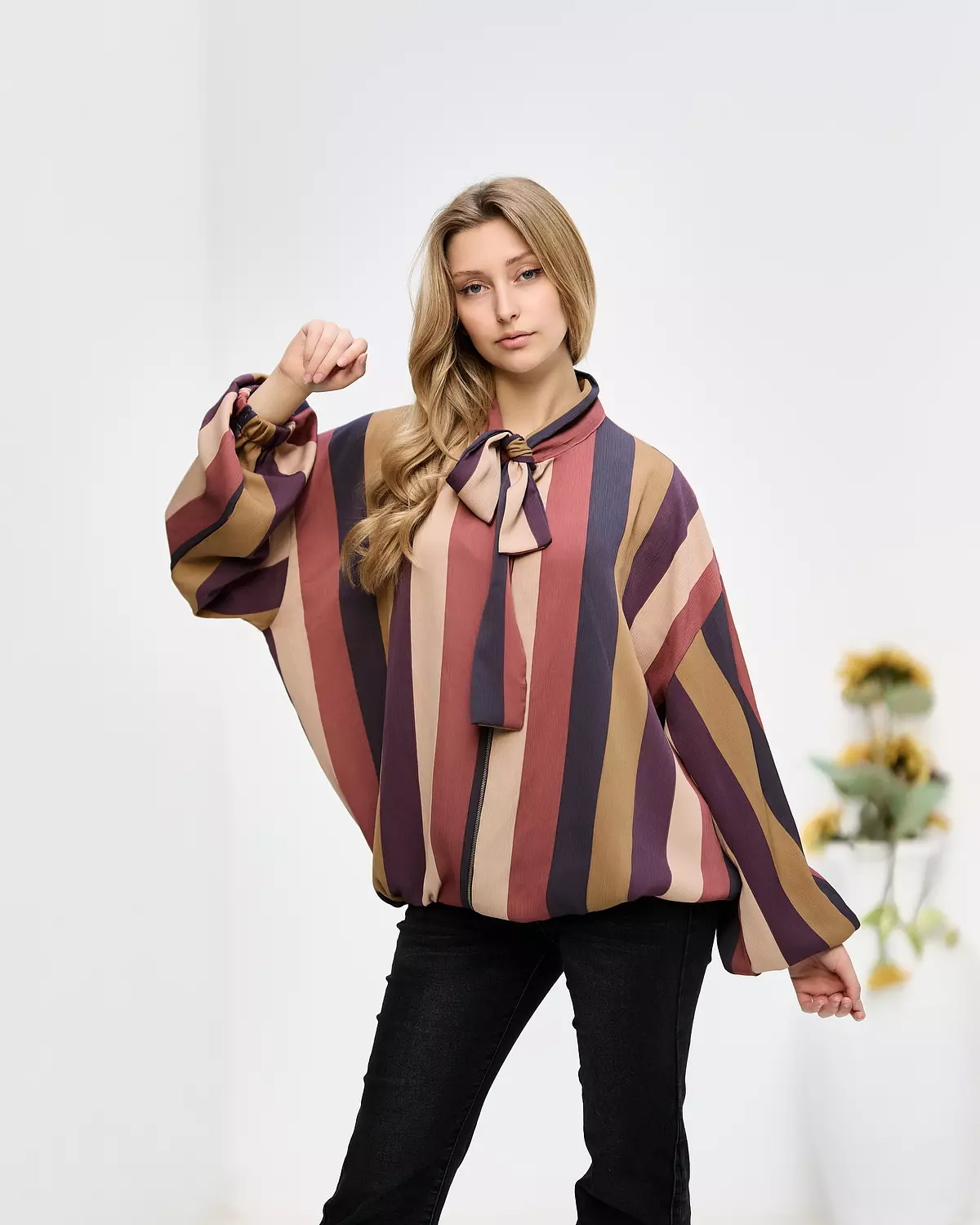 Bomber striped jacket  4