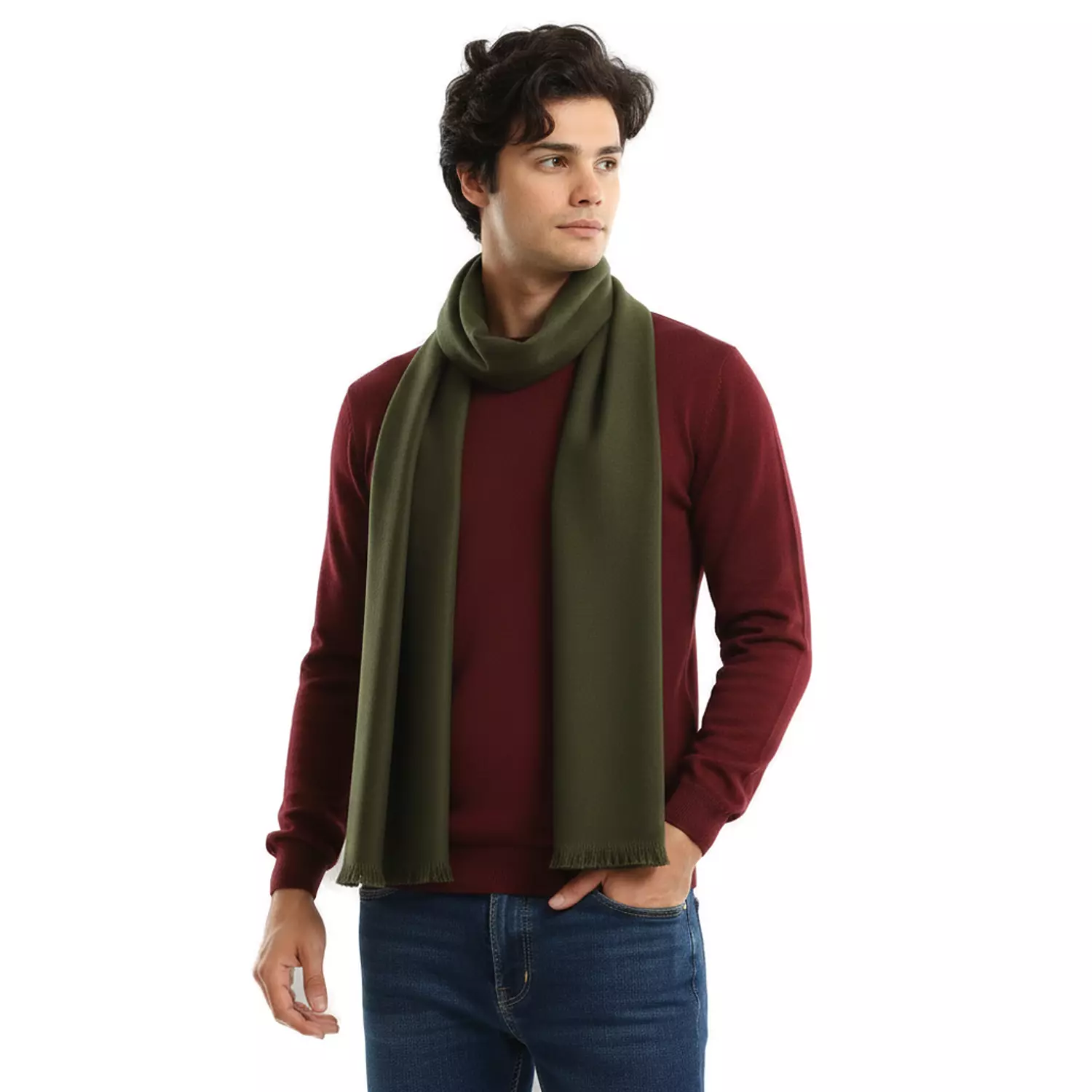 Classic Scarf - 5023 - Dark Olive image