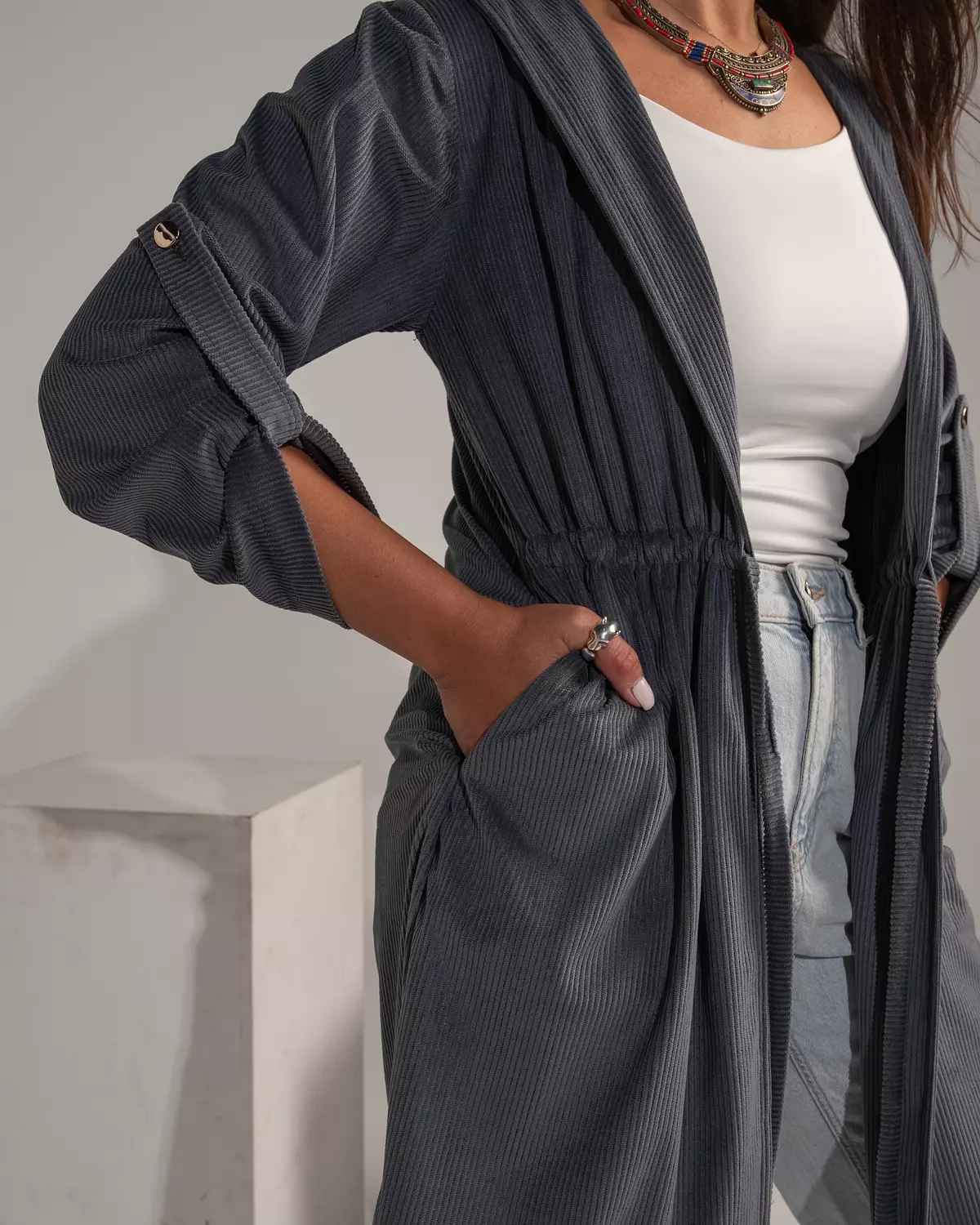 Winter Wander Coat Blue hover image