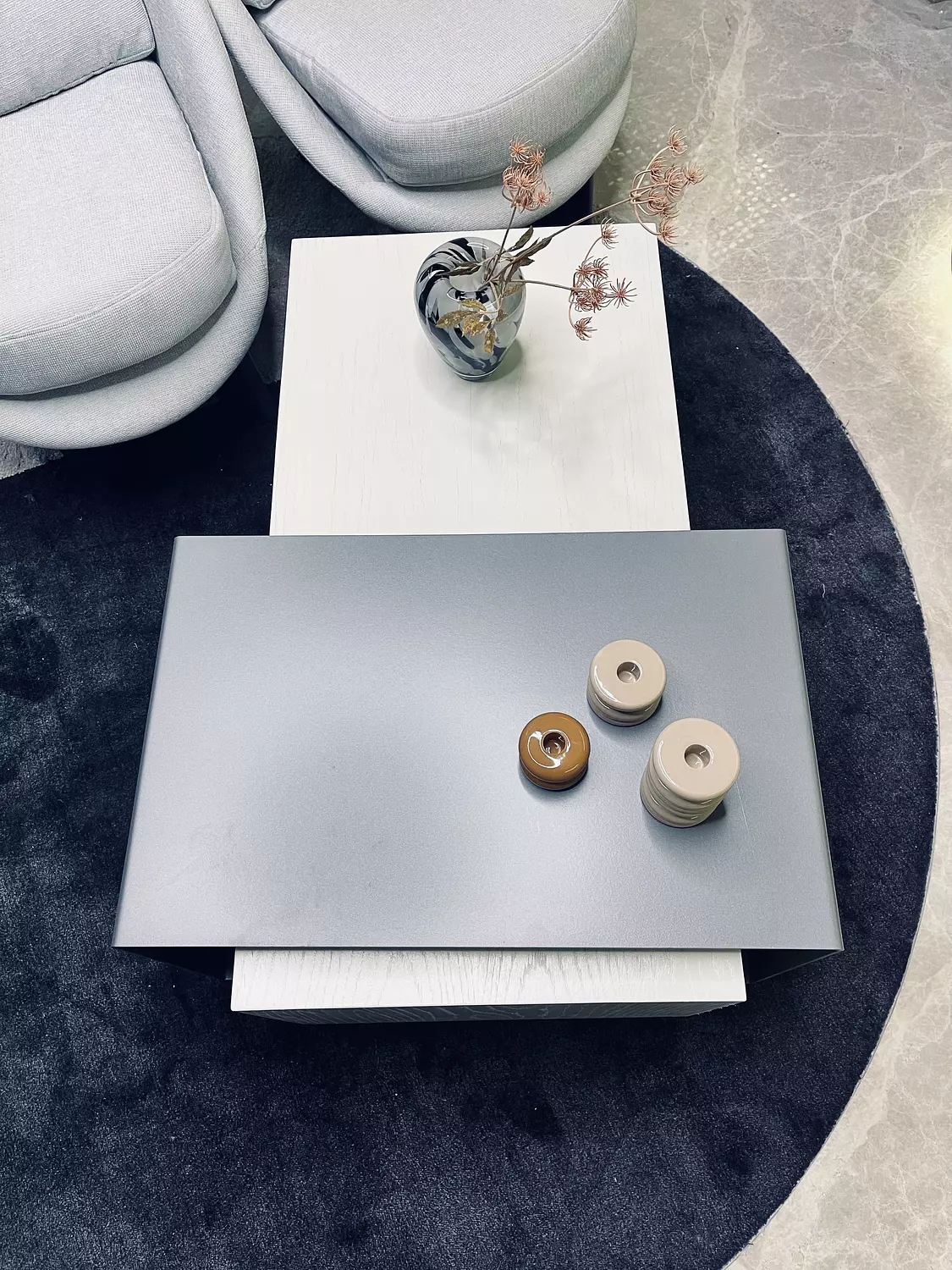 Wood Table with Metal Extension 1