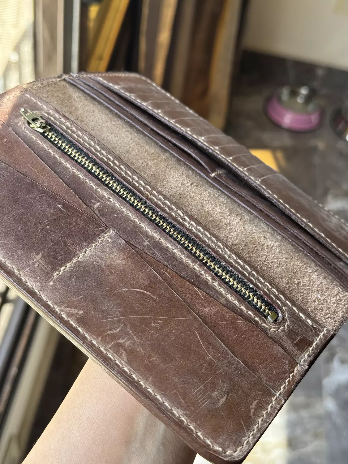 Unisex Long Wallet ( Brown ) 1