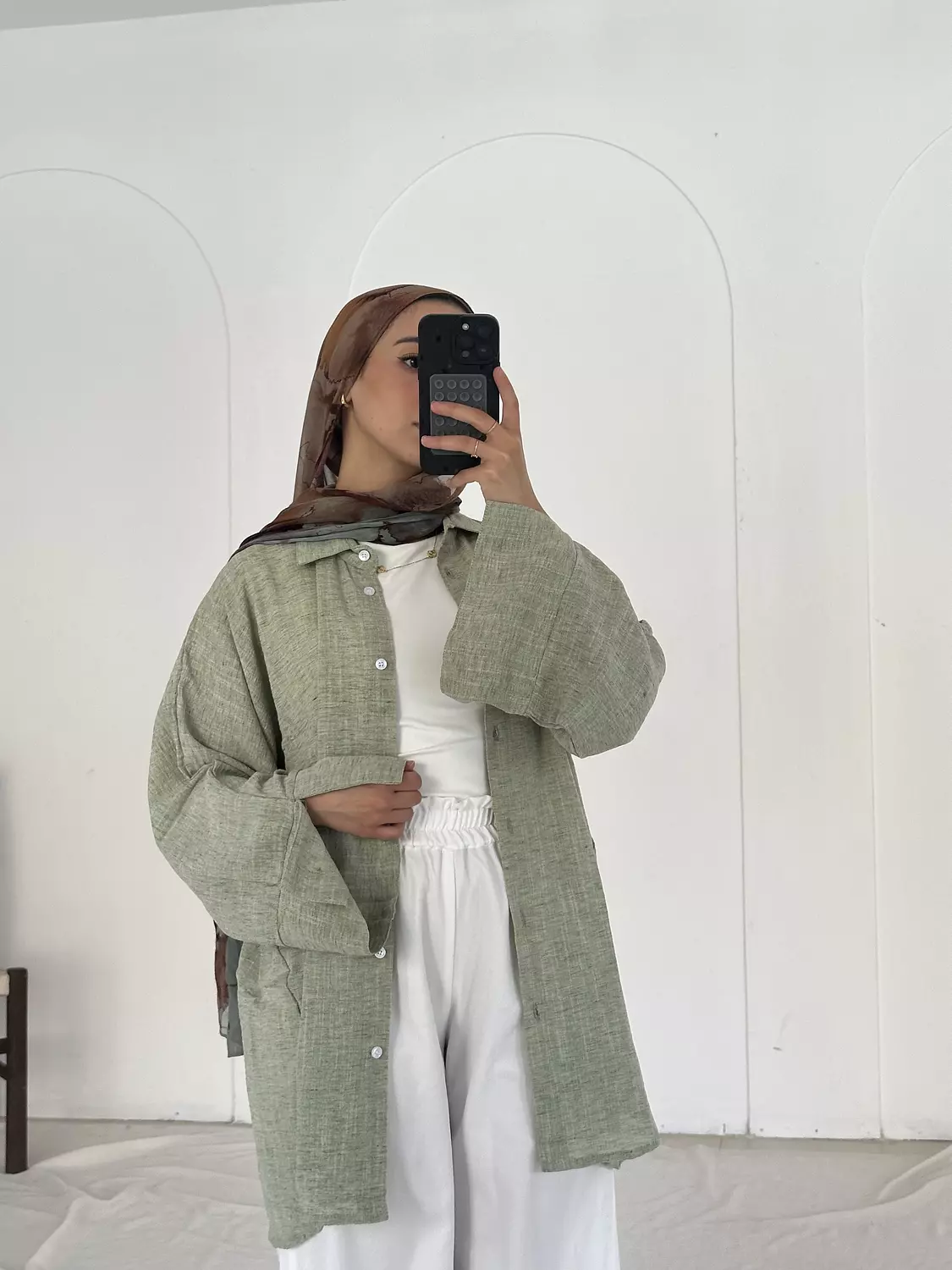 Open Sleeve Oversized Shirt 1