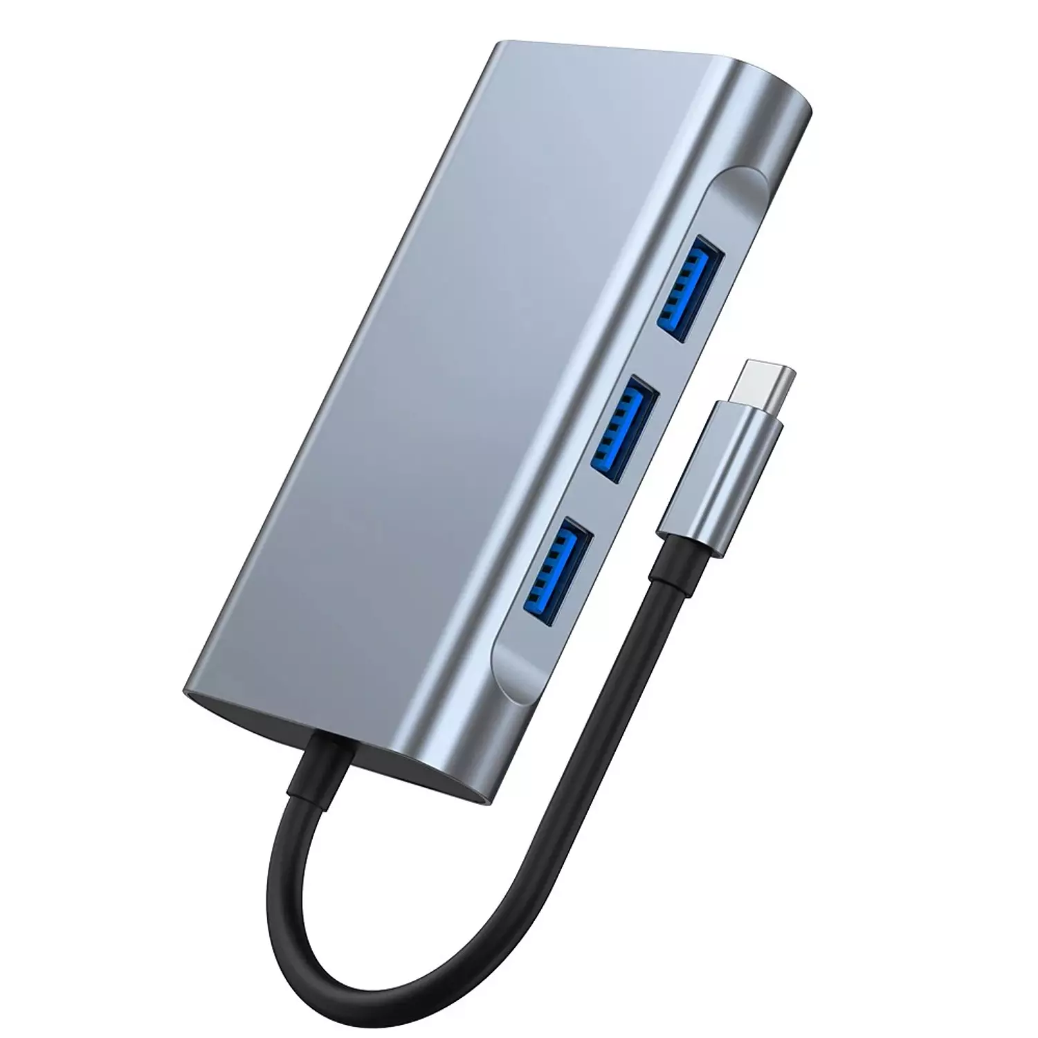 Zero 10-in-1 Type-C Adapter with USB, LAN, HDTV, VGA, and Audio Port - 4K Resolution hover image