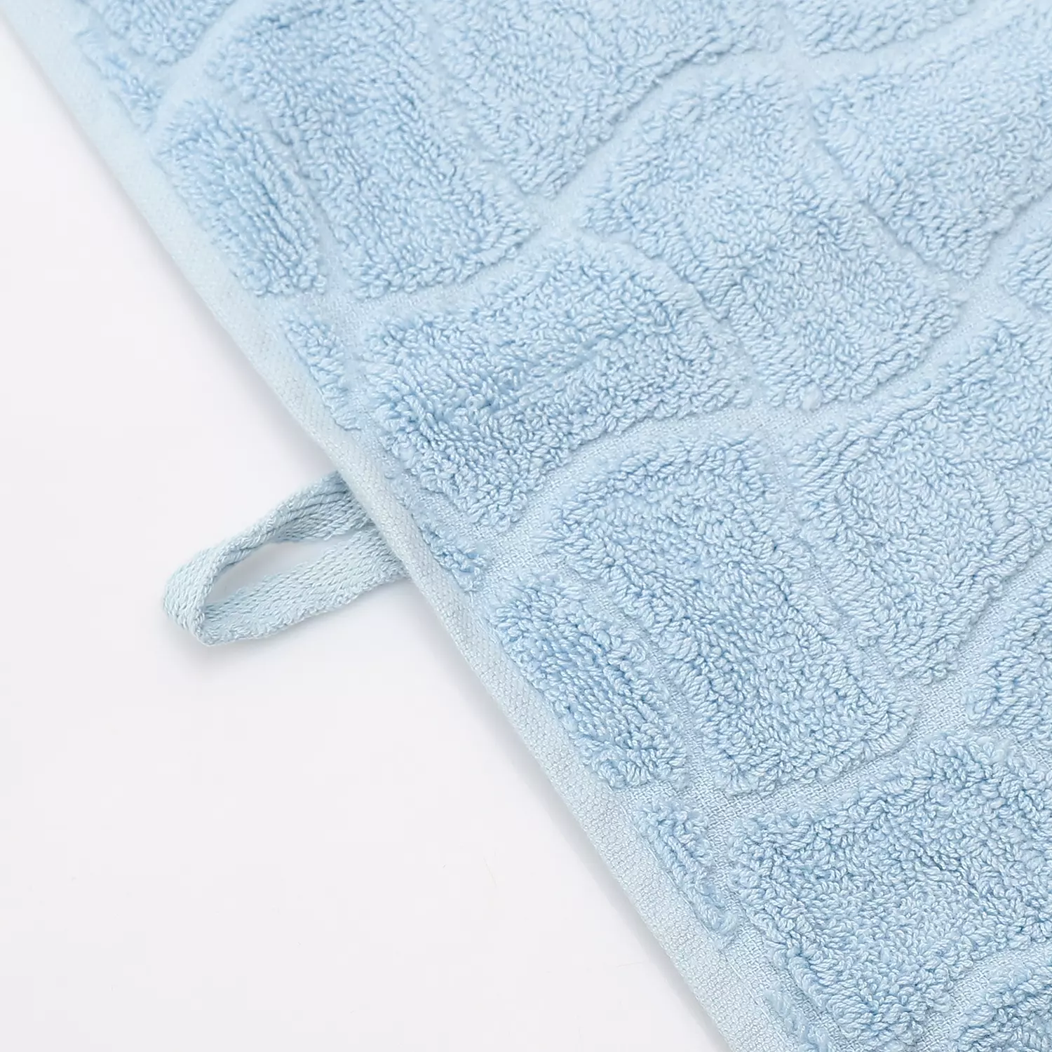 Baby Blue Towel - Basket Design  3