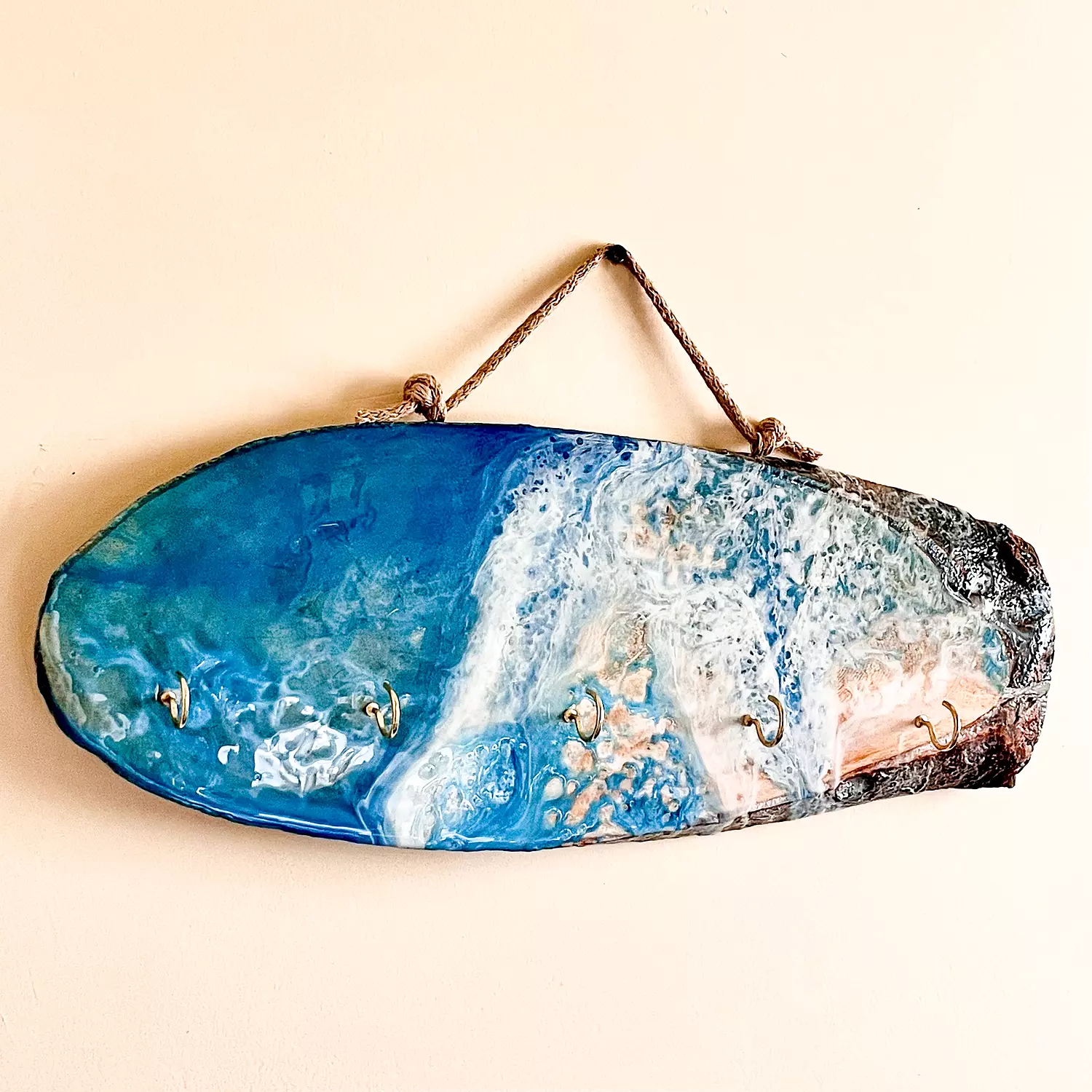 Tree log Key Holder image