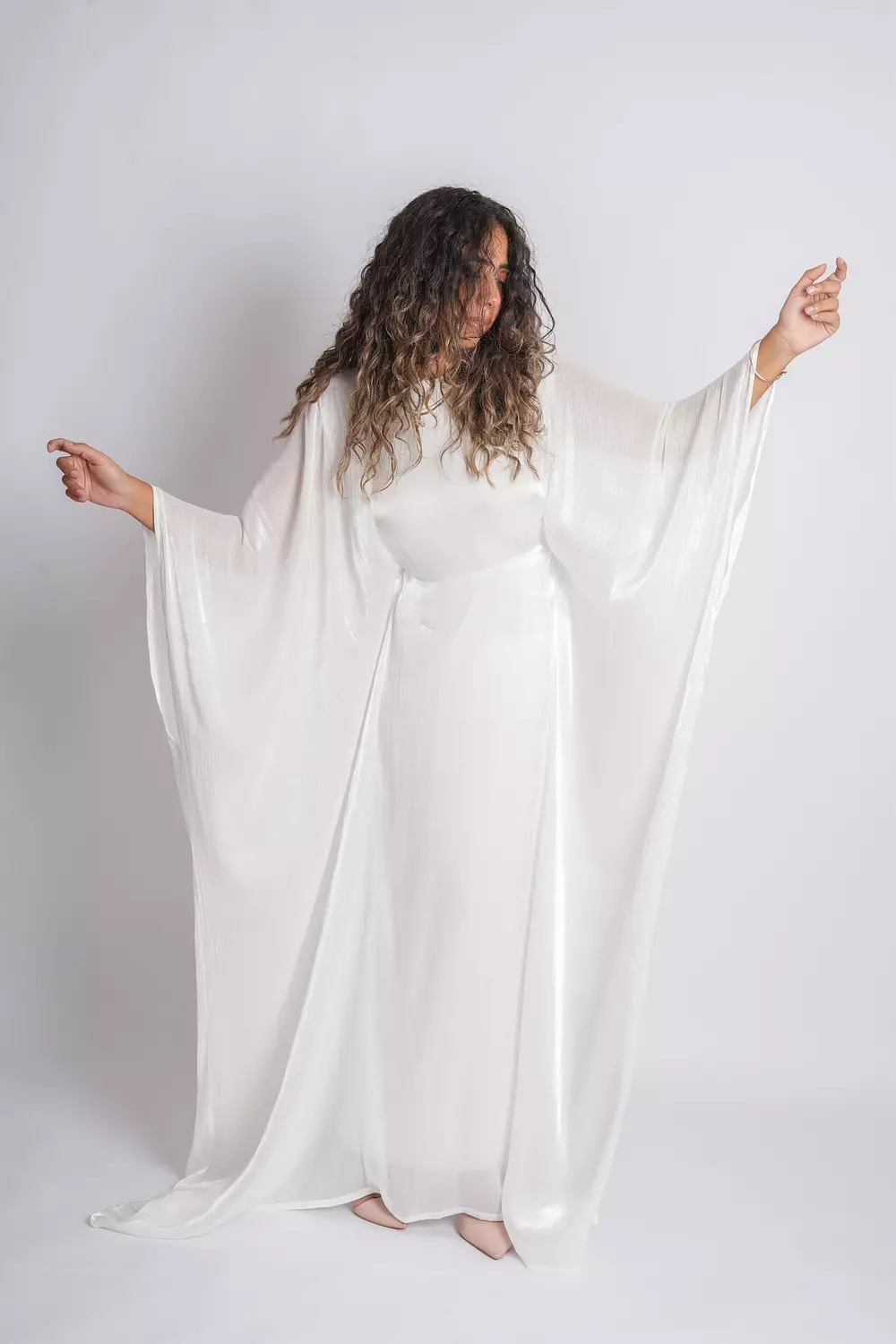 White Butterfly Abaya 7