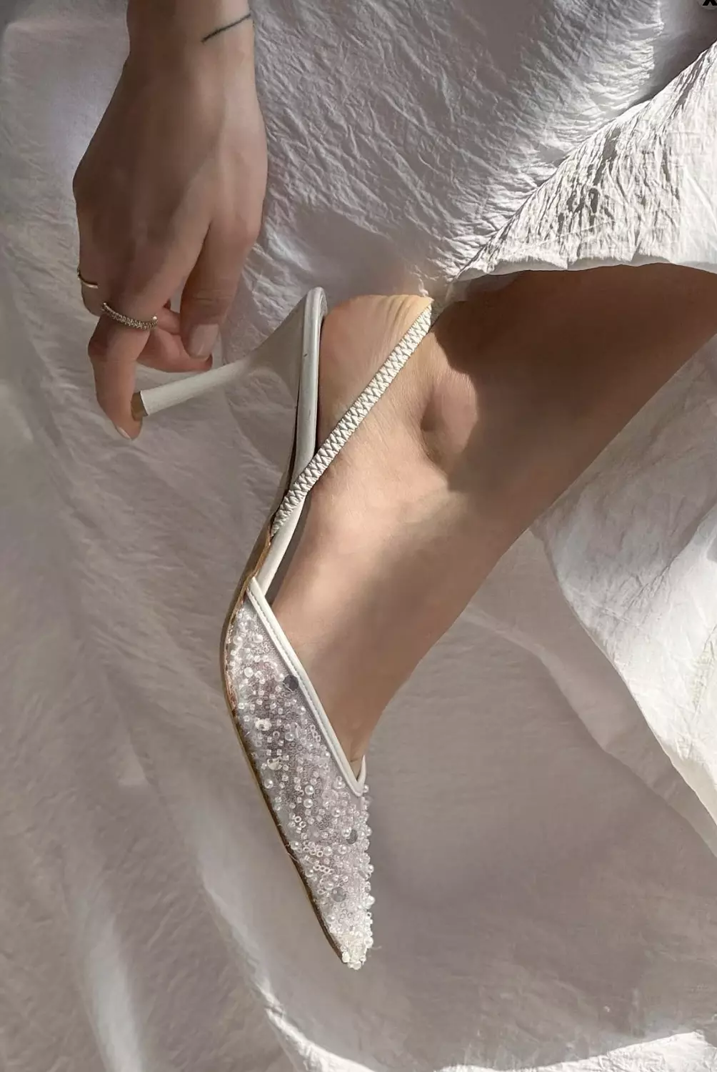 Mesh Slingback Heel 4