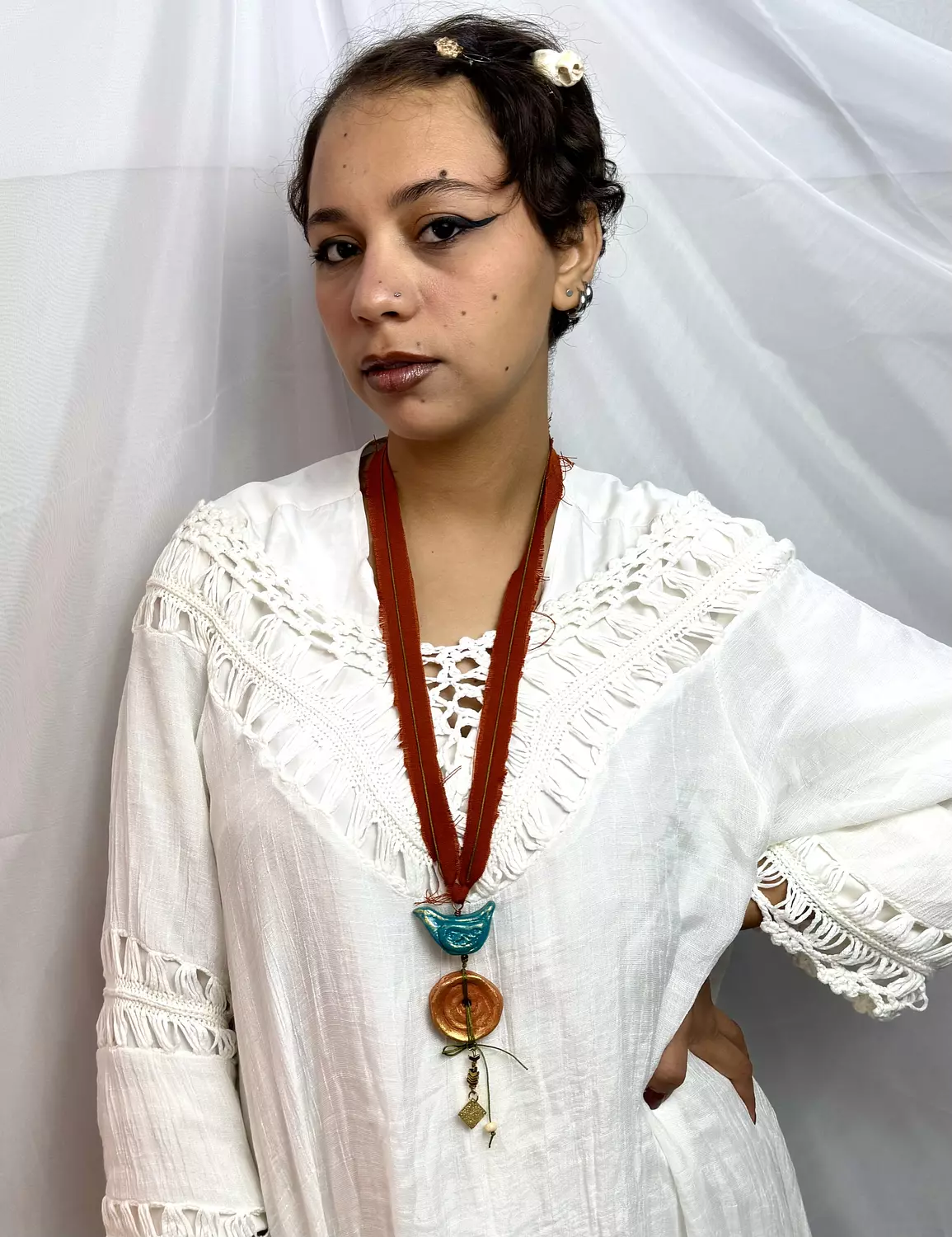 Mixed Media necklace by R.A .jewelry  hover image