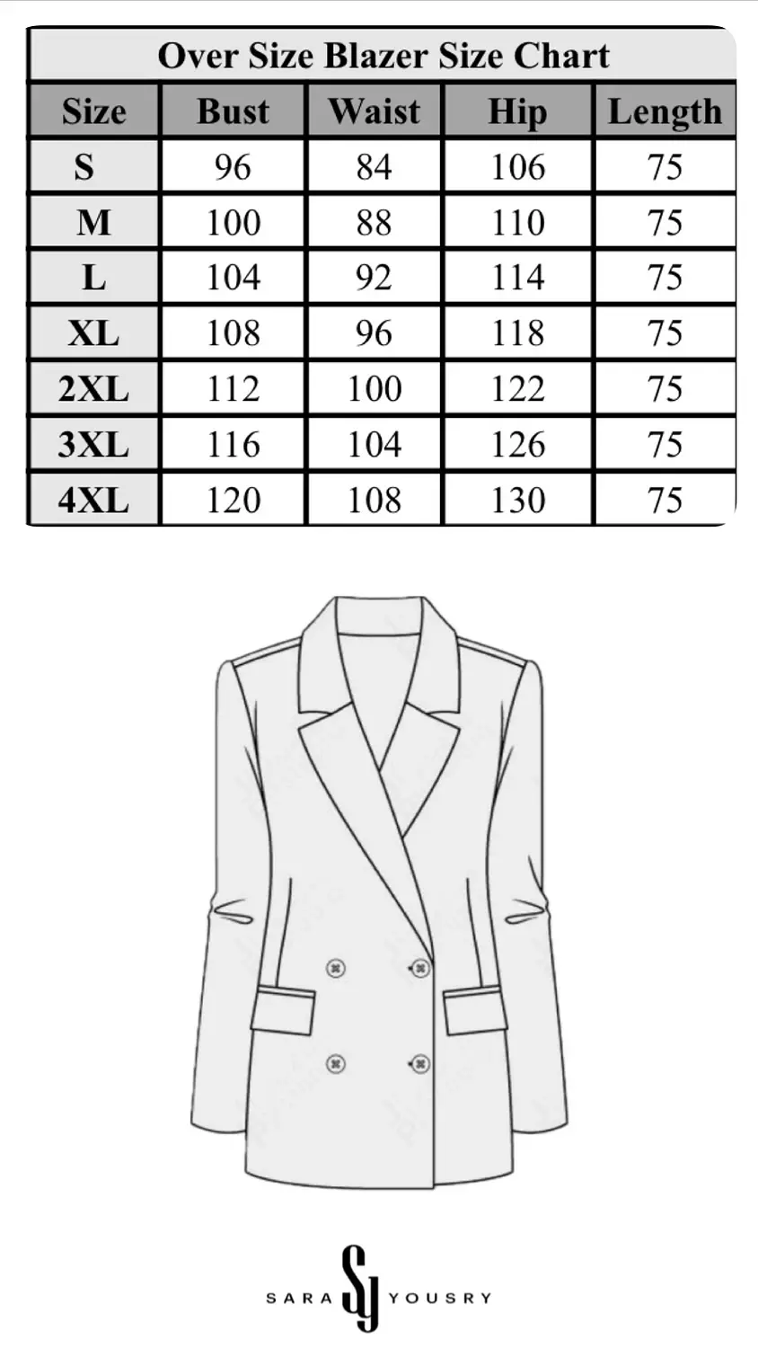 Striped Navy double breasted Long blazer  1