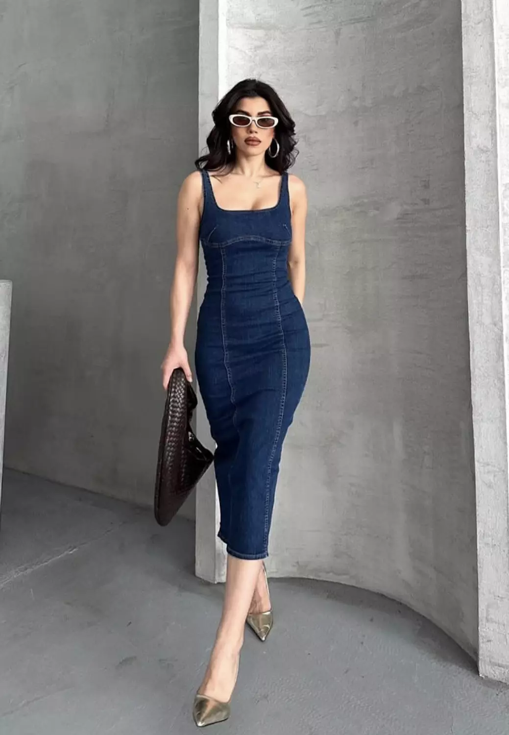 jeans Midi Dress  image
