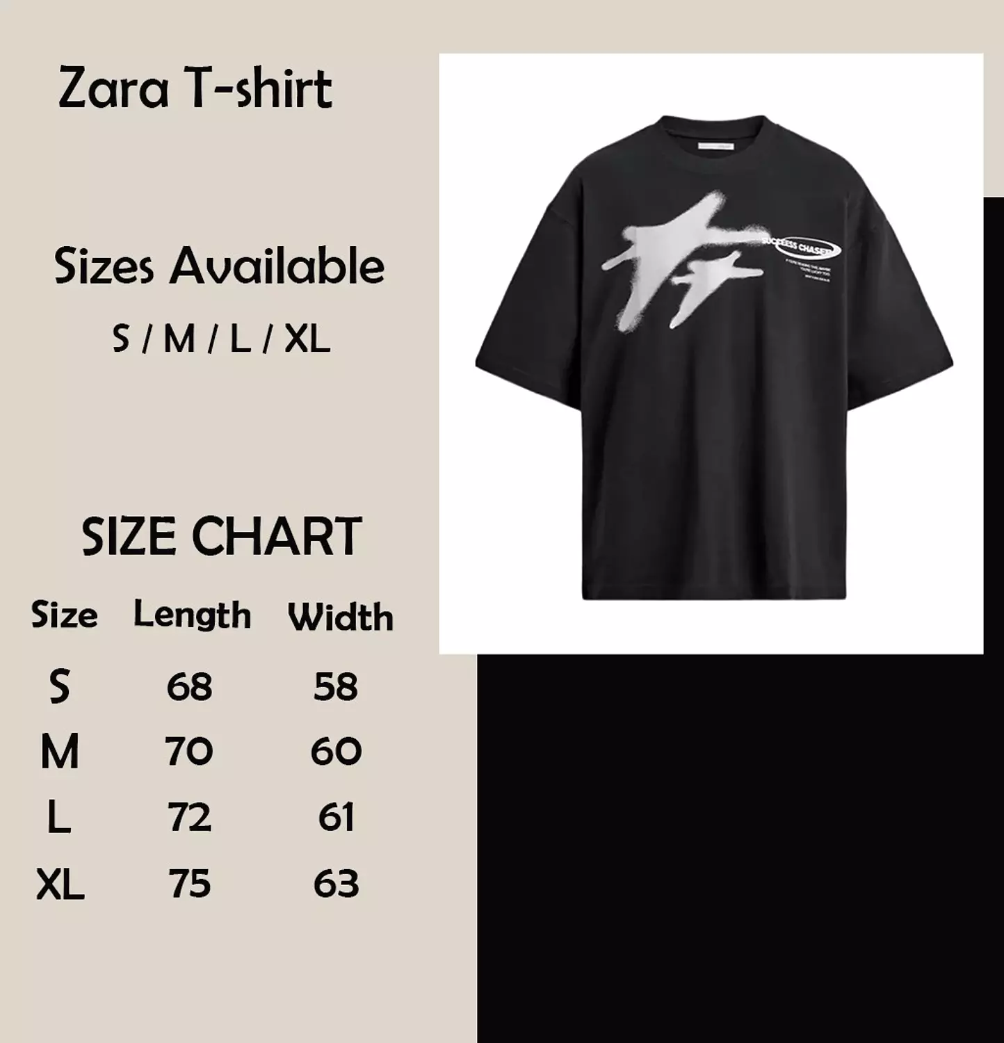 Zara Skyline Graphic Tee 4