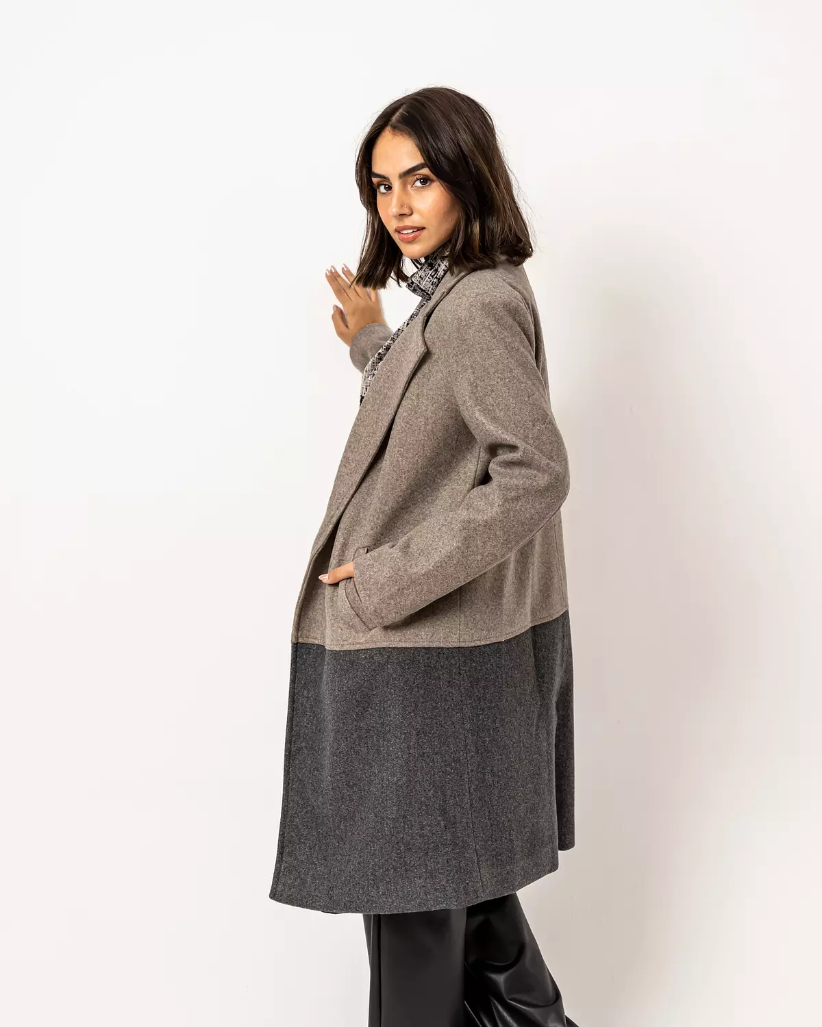 Shades of grey long coat 2