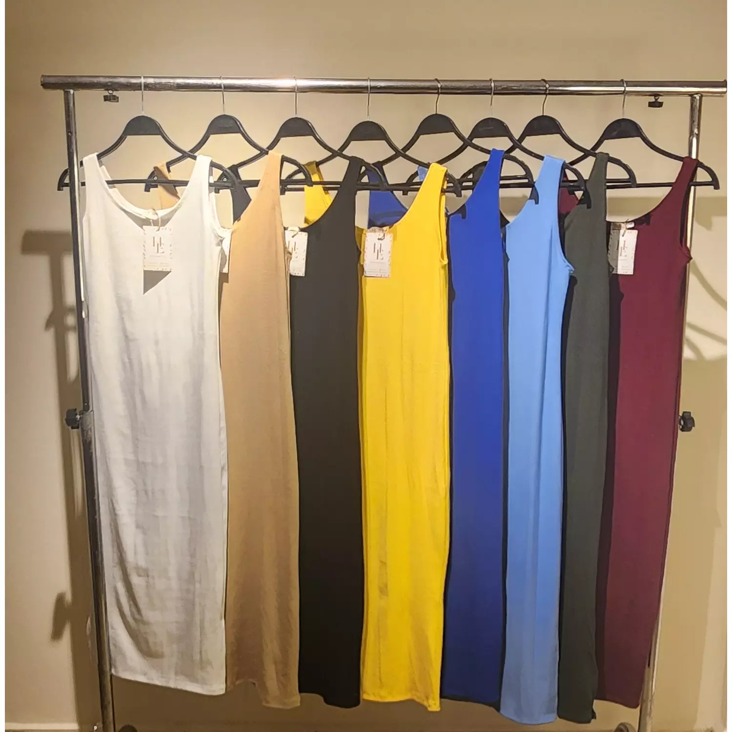 Basic Cotton Sleeveless Dress hover image