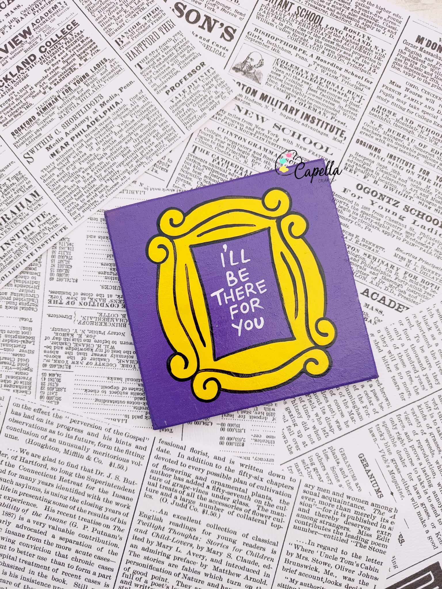 friends frame coaster image