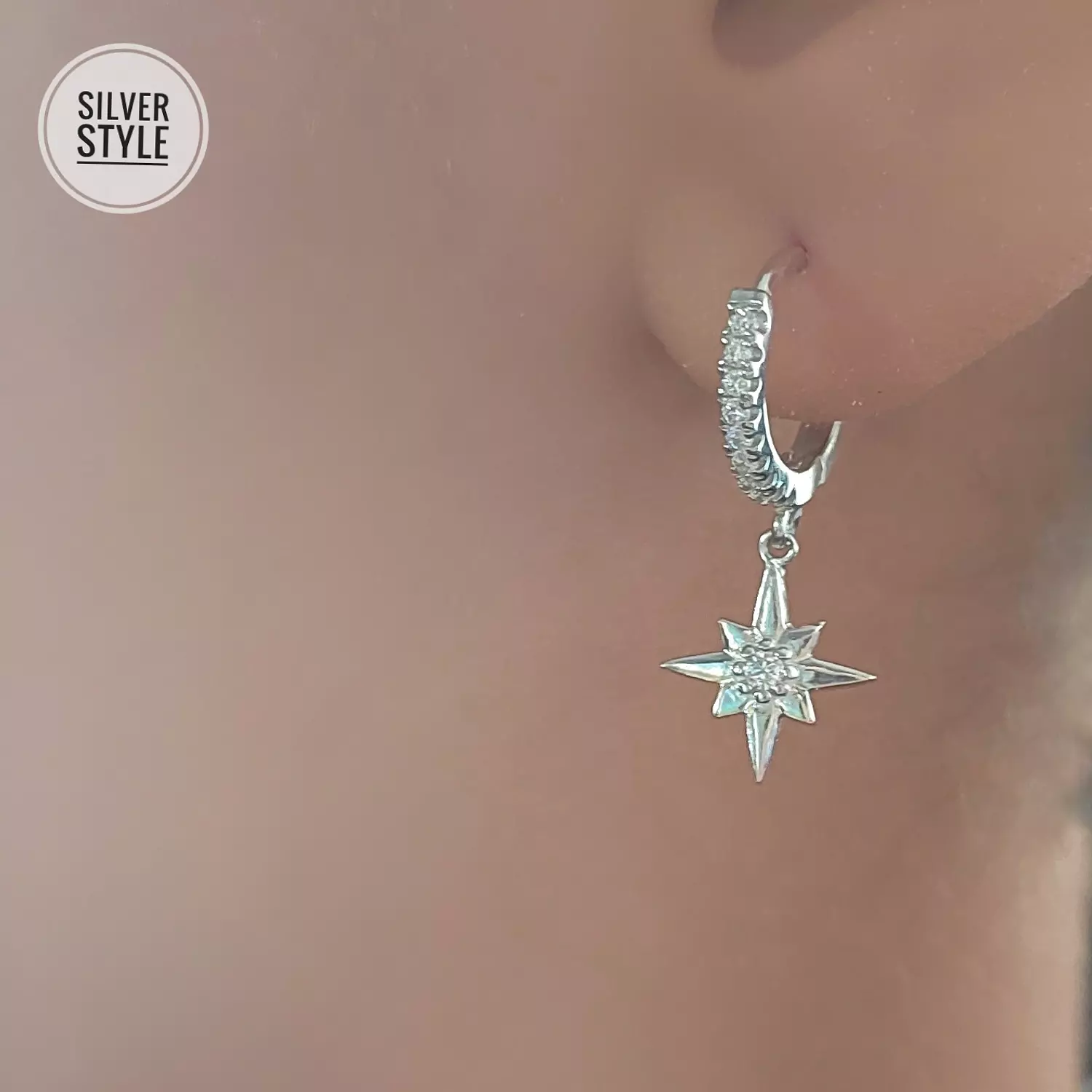 North star Earrings  image