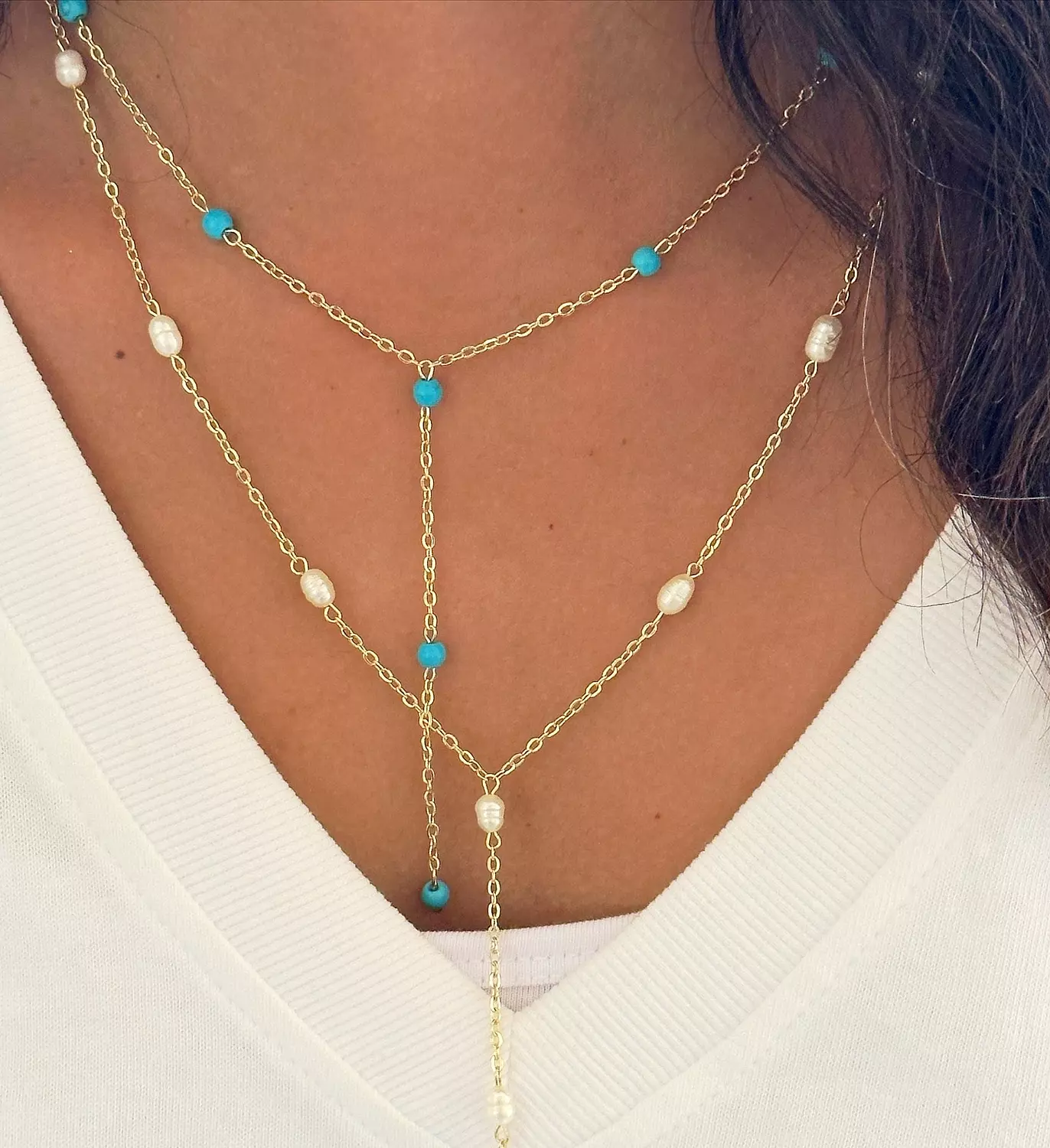 The Dk Topaz & Pearl Set 3