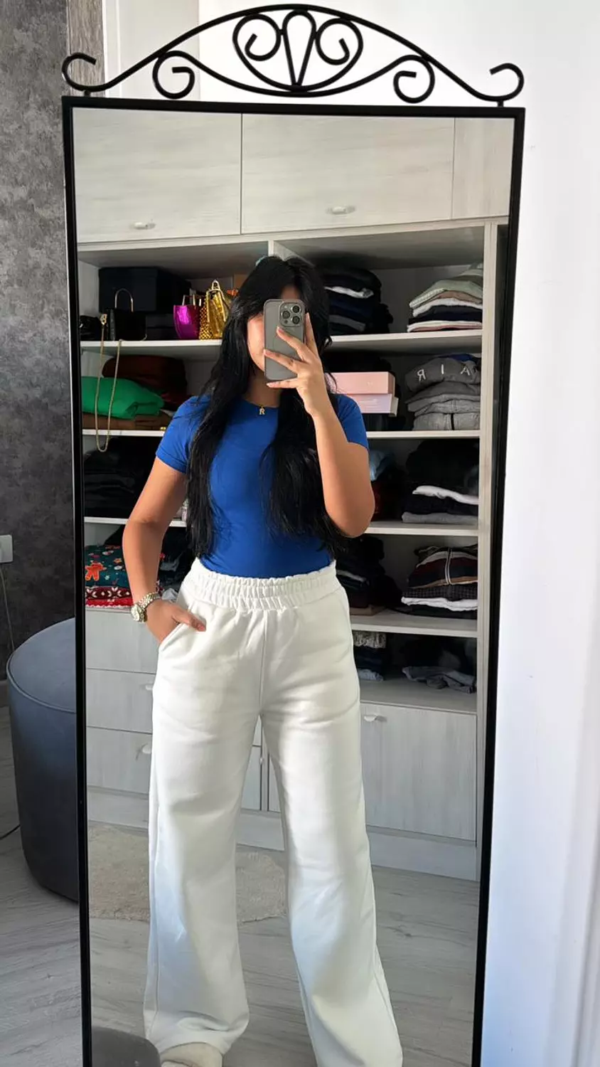 White Wide leg Pants