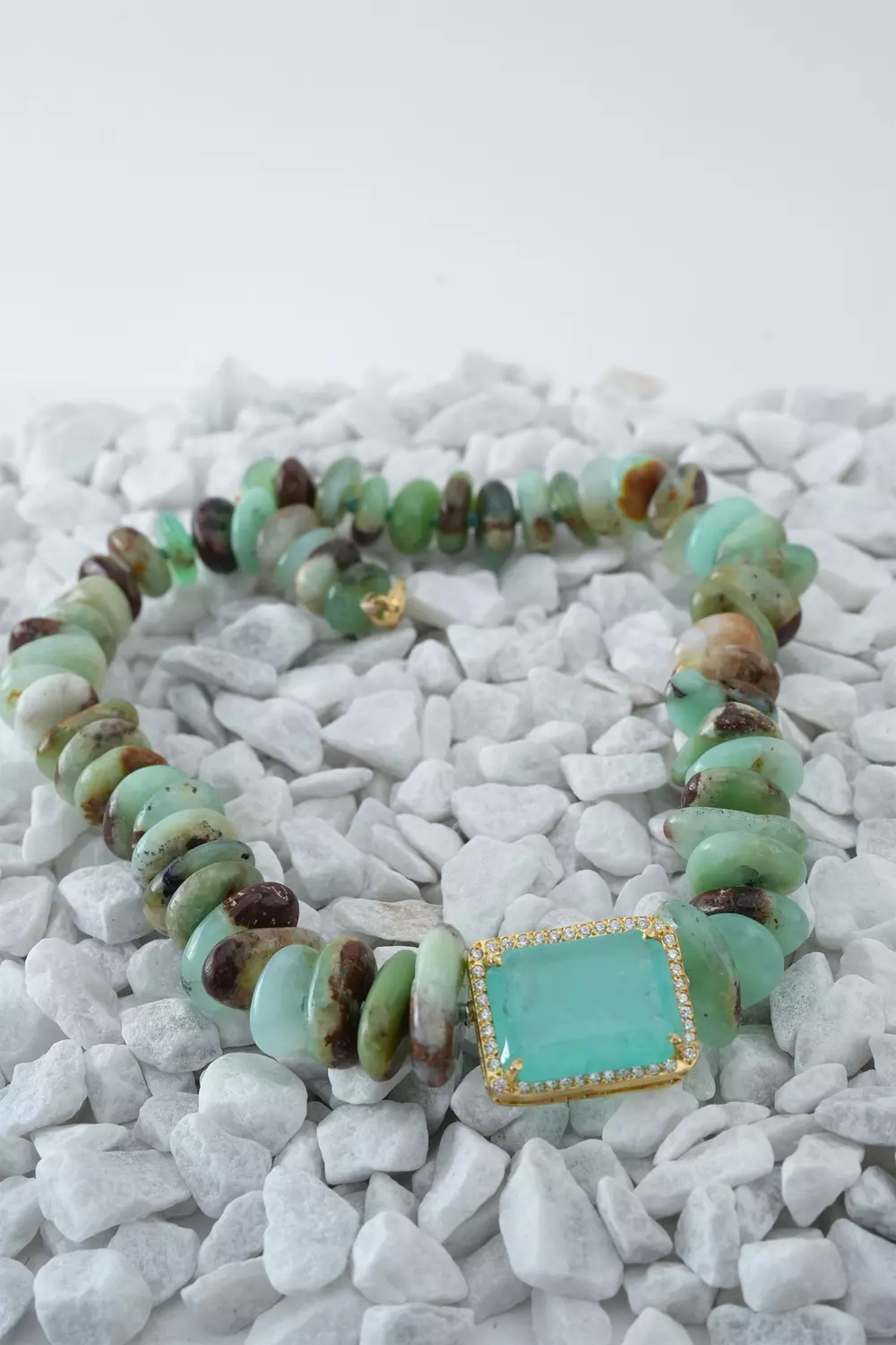 Chrysoprase & Tourmaline Choker image