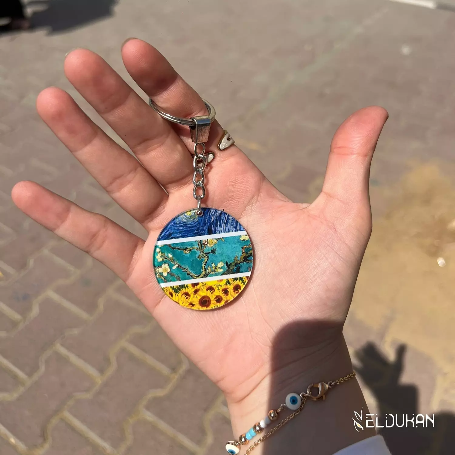 Van Gogh Paintings Keychain  image