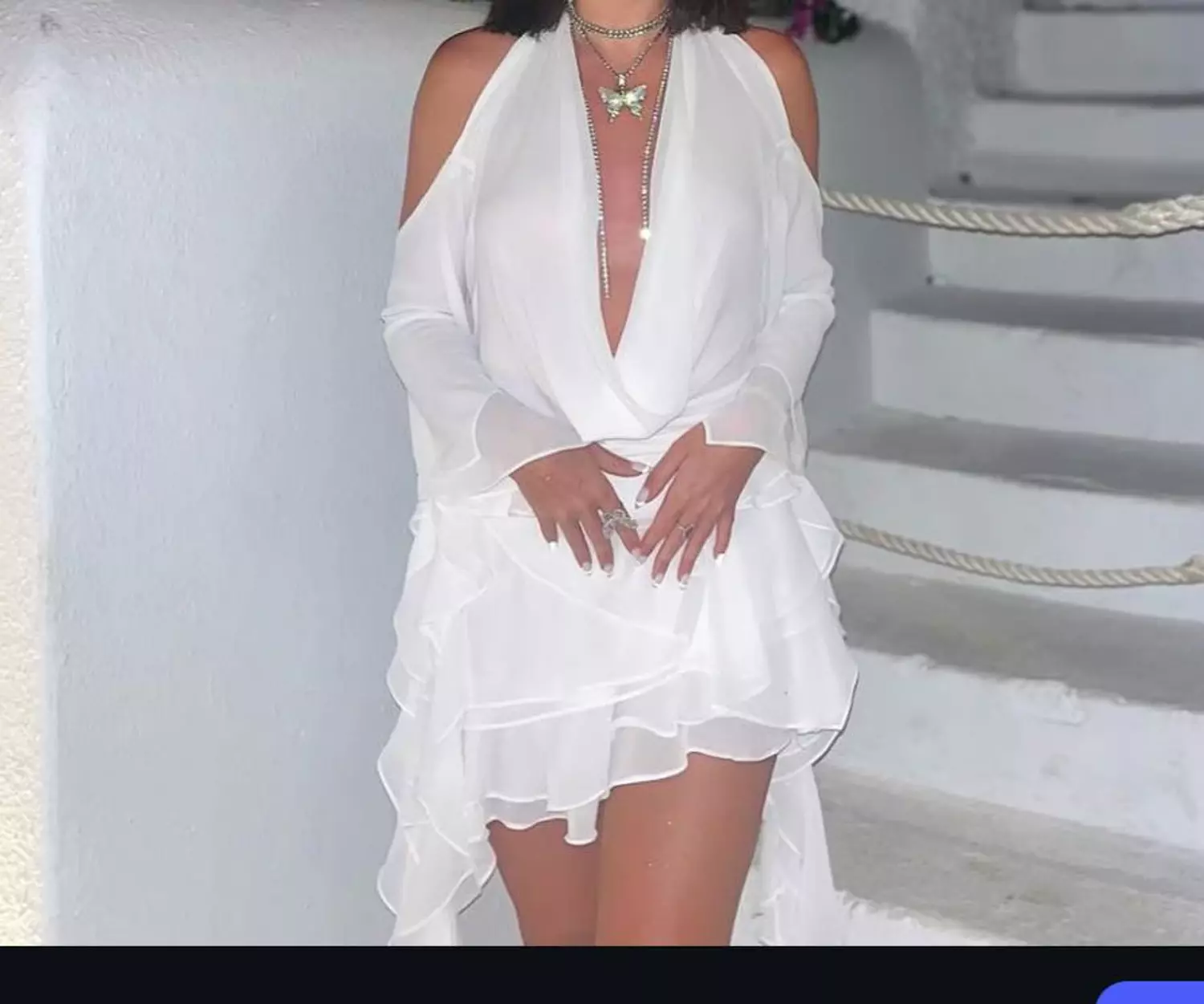 Chiffon Ruffles Dress  1