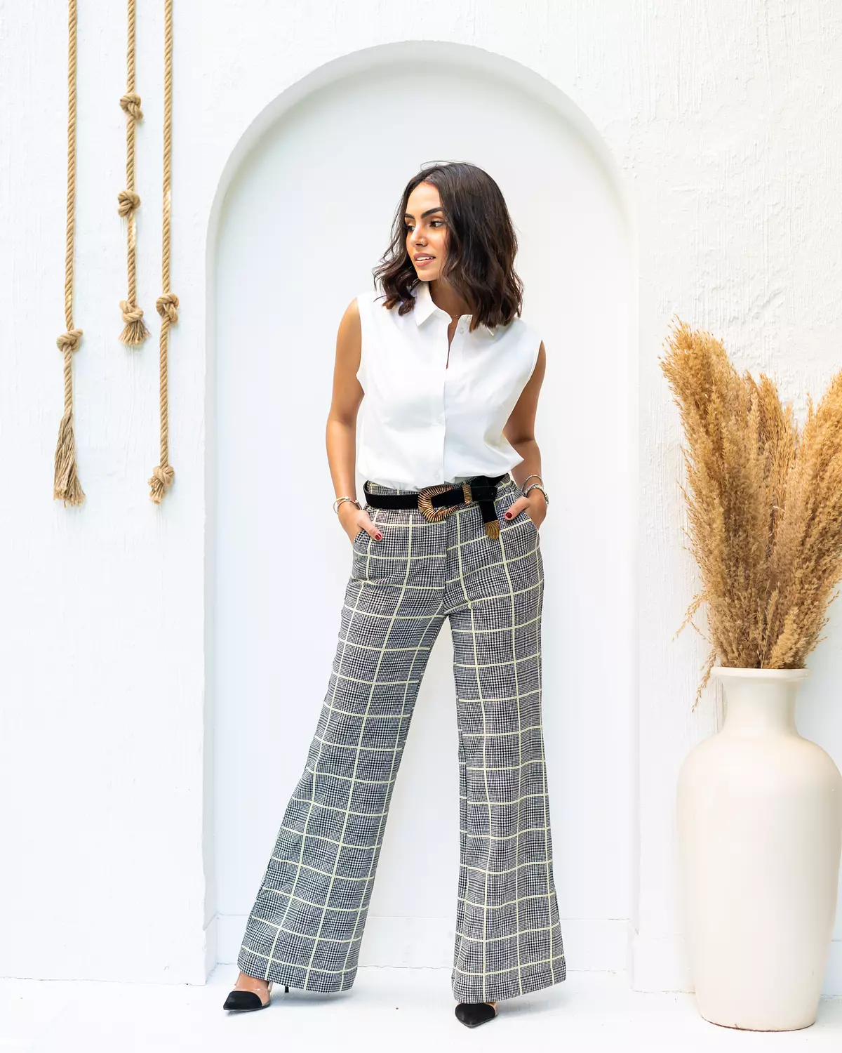 Checkerboard pants 1