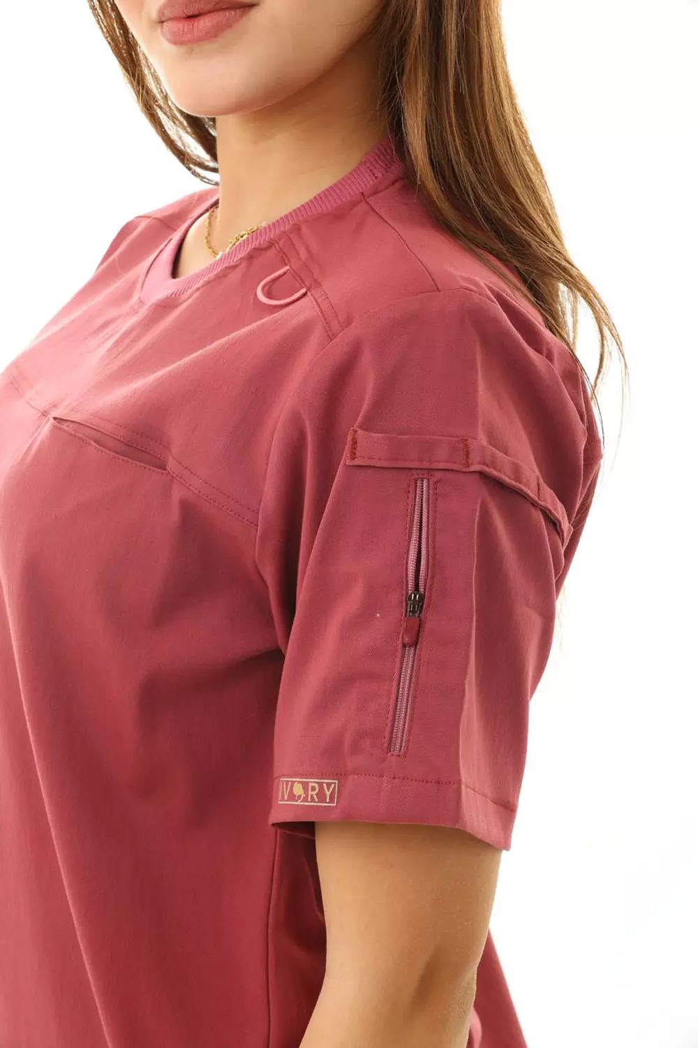 Burgundy Sporty Scrub 3