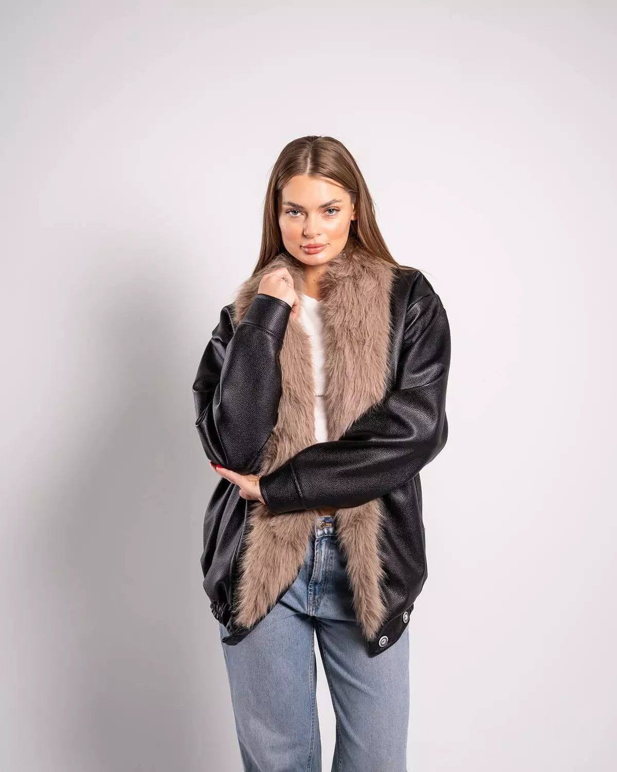 Premium Fur-Lined Leather Jacket 2