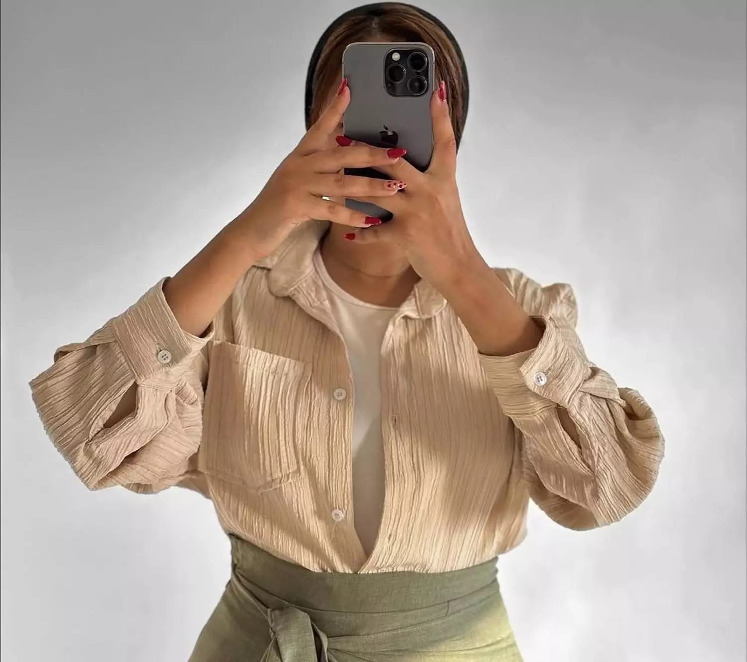 Women's Casual Long Sleeve Button-Down Shirt 9