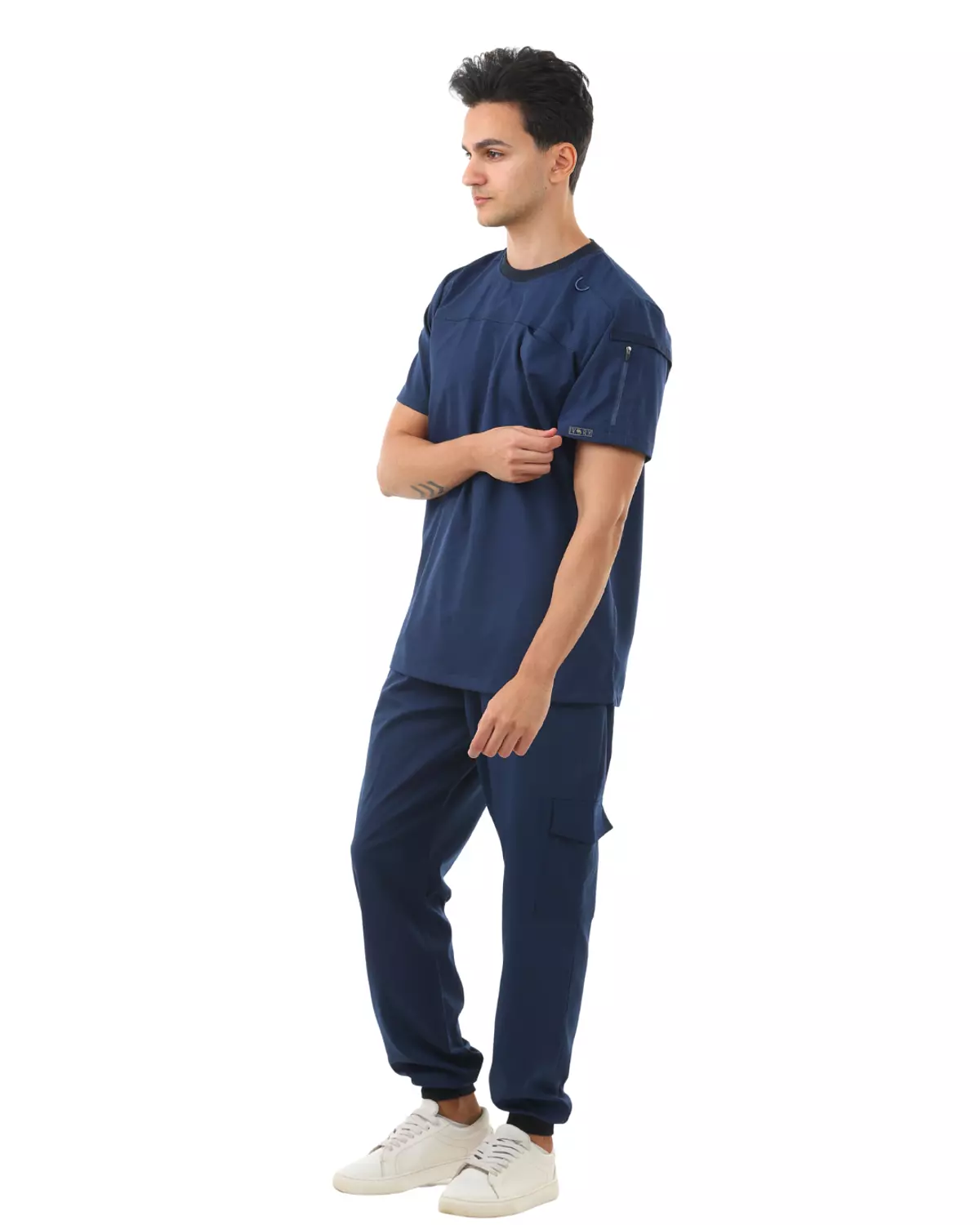 Dark Blue Sporty Scrub 2