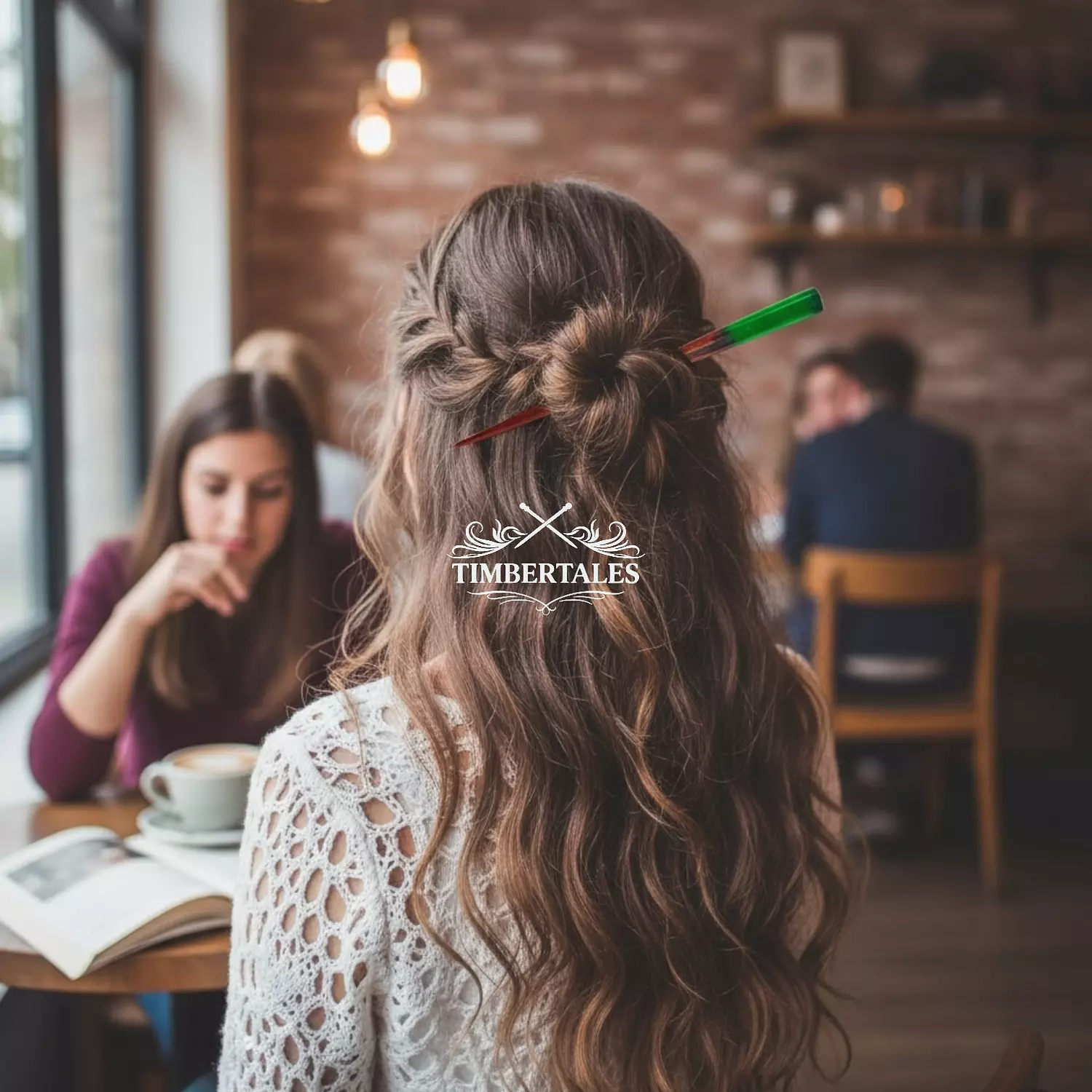 Witchy Green Hair Stick 2