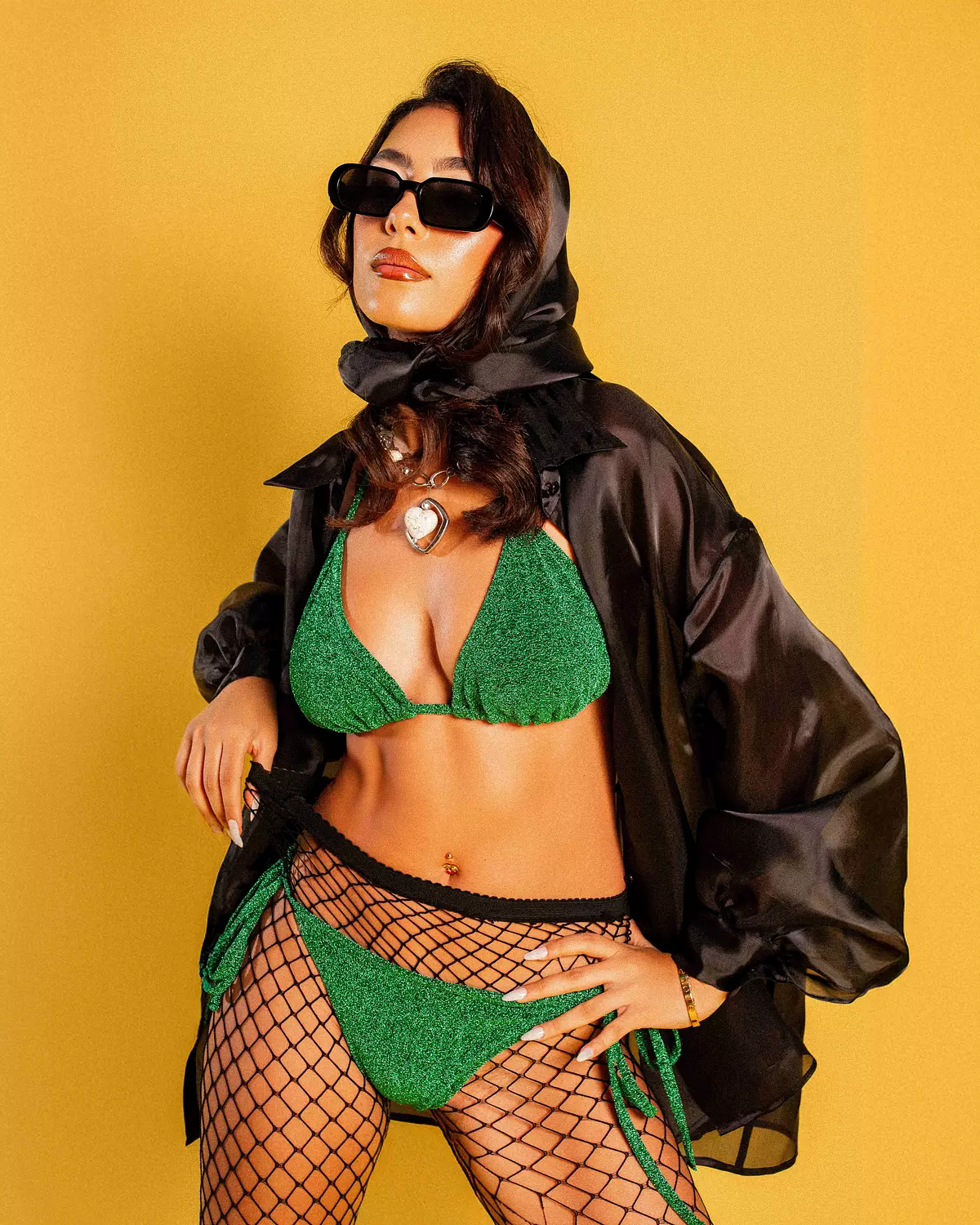 Jade Shimmer Bikini Set 3