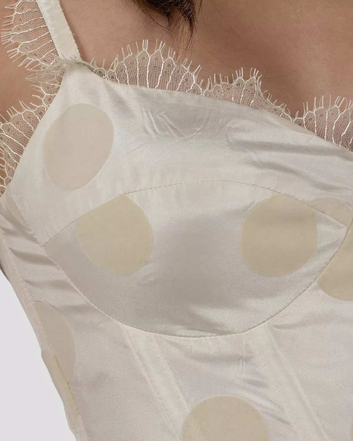  Delicate Off-White Bustier Corset Top 5