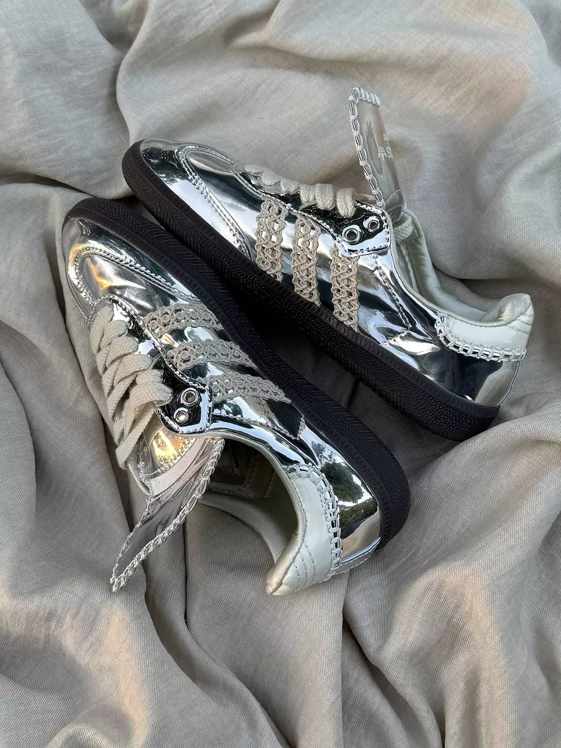 Adidas samba OG wales boner silver  2